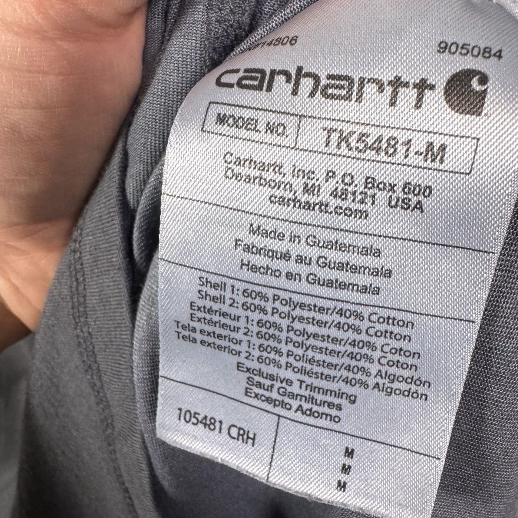 Carhartt VINTAGE Carhartt Hoodie Mens M Force Lightweight Pullover Sweatshirt Workwear TK5481-M Size US M / EU 48-50 / 2 - 7 Thumbnail