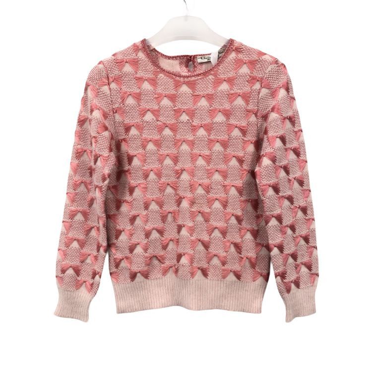 Dior Christian Dior Pink Bow Pattern Sweater Size M Size M / US 6-8 / IT 42-44 - 1 Thumbnail