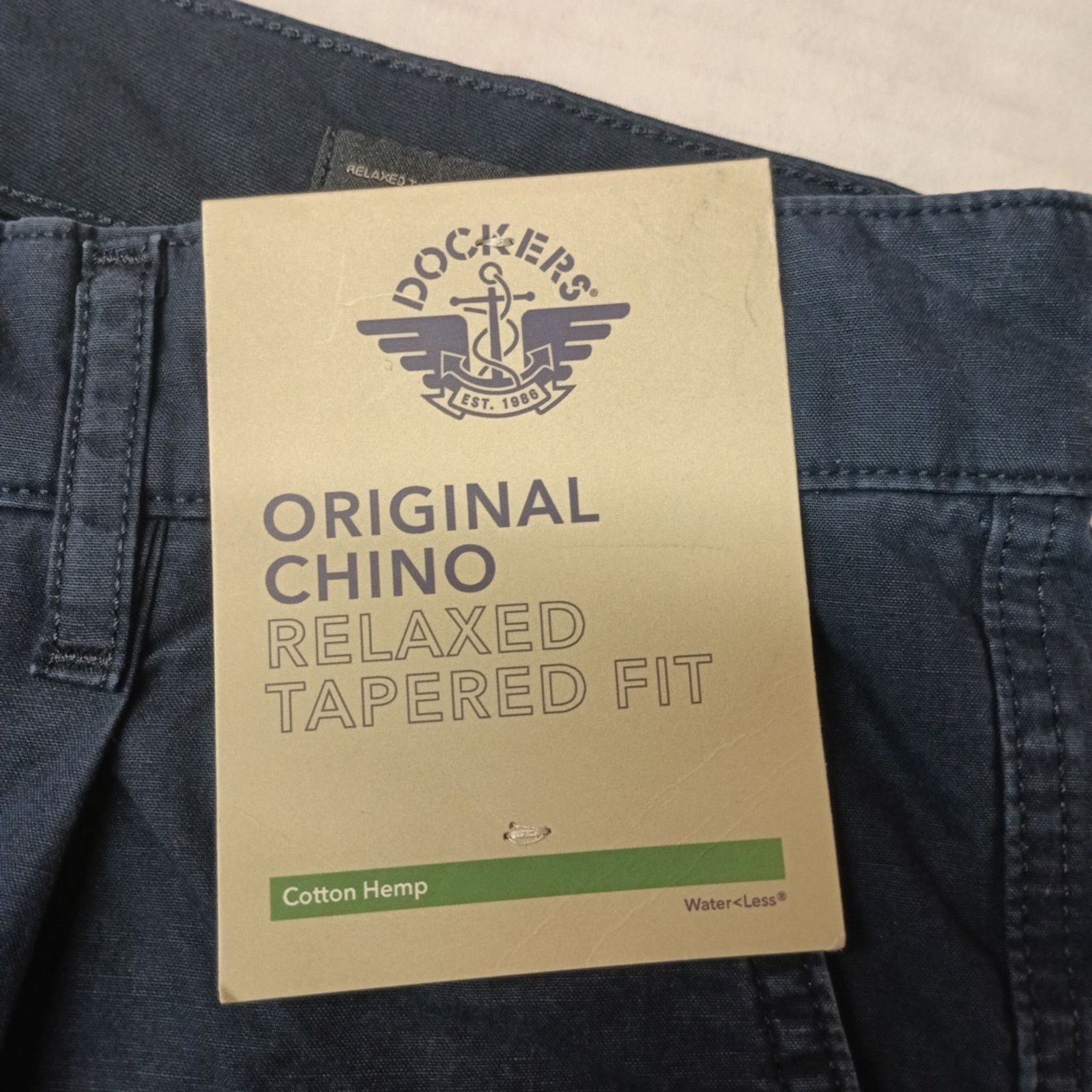 Dockers Dockers Chino Tapered Fit Pants Mens Size 36x29 Blue Pleated Size US 36 / EU 52 - 4 Thumbnail