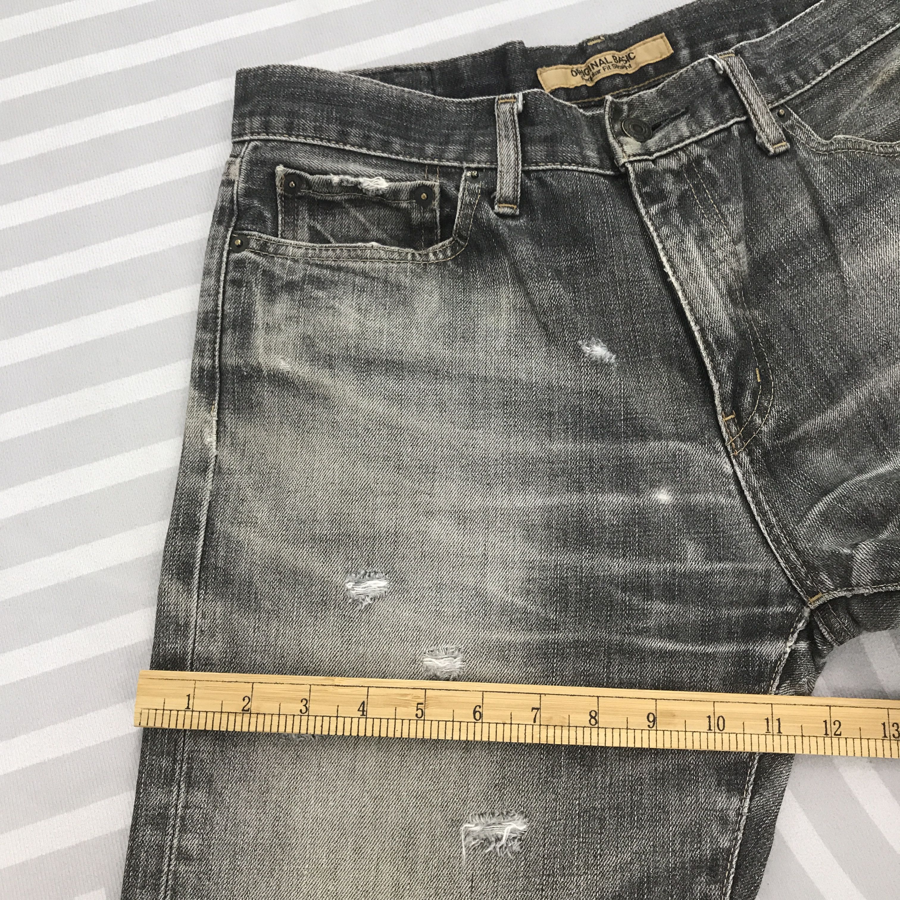 Uniqlo × Vintage Vintage Uniqlo Distressed Black denim jeans pants Size US 32 / EU 48 - 9 Thumbnail