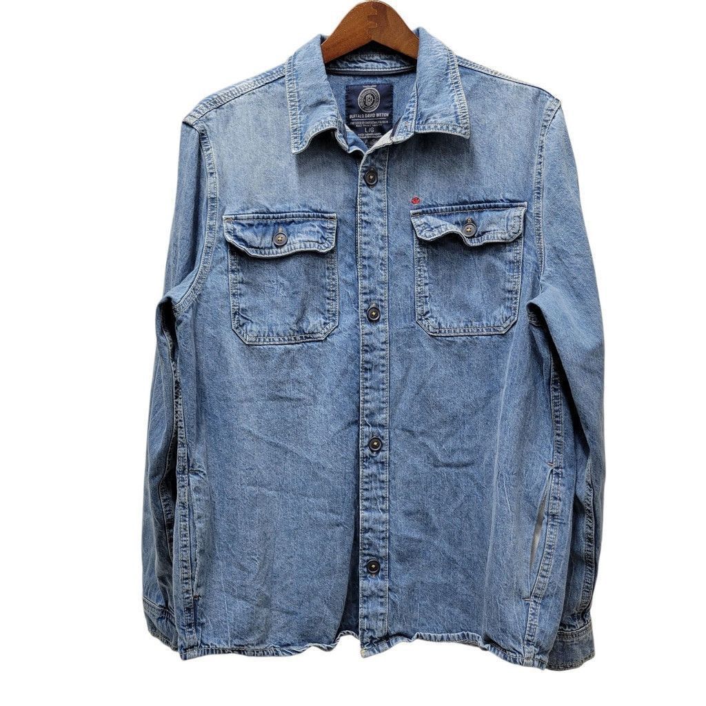 Buffalo David Bitton Buffalo David Bitton Jeremy Men's Denim Shirt Jacket Large Size US L / EU 52-54 / 3 - 2 Thumbnail