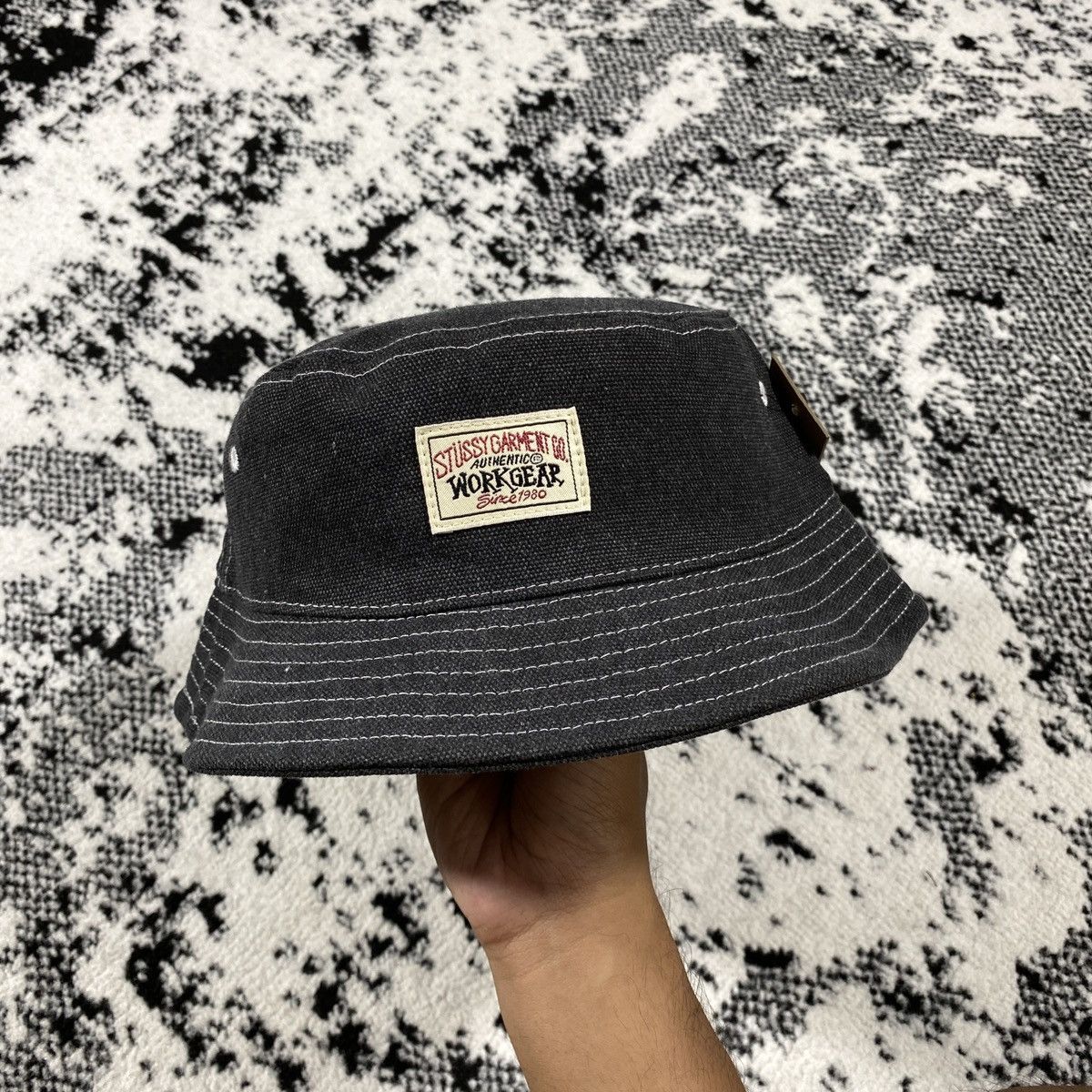 Other STUSSY BUCKET HAT WORKGEAR BLACK Size ONE SIZE - 1 Thumbnail