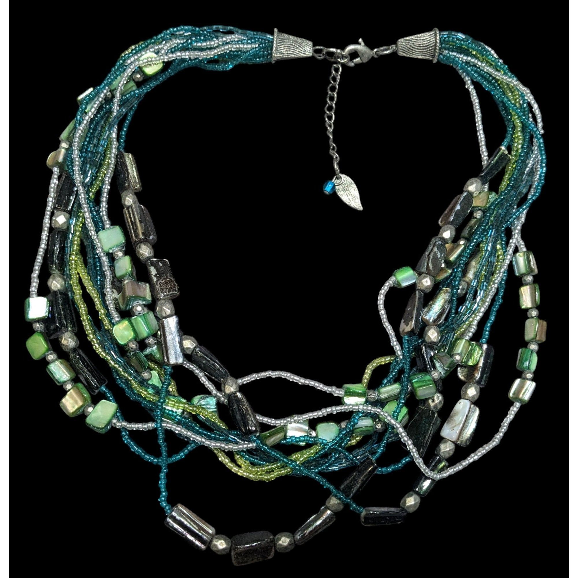 Coldwater Creek Coldwater Creek Mermaidcore Green And Blue Glass And Shell L Size ONE SIZE - 1 Thumbnail