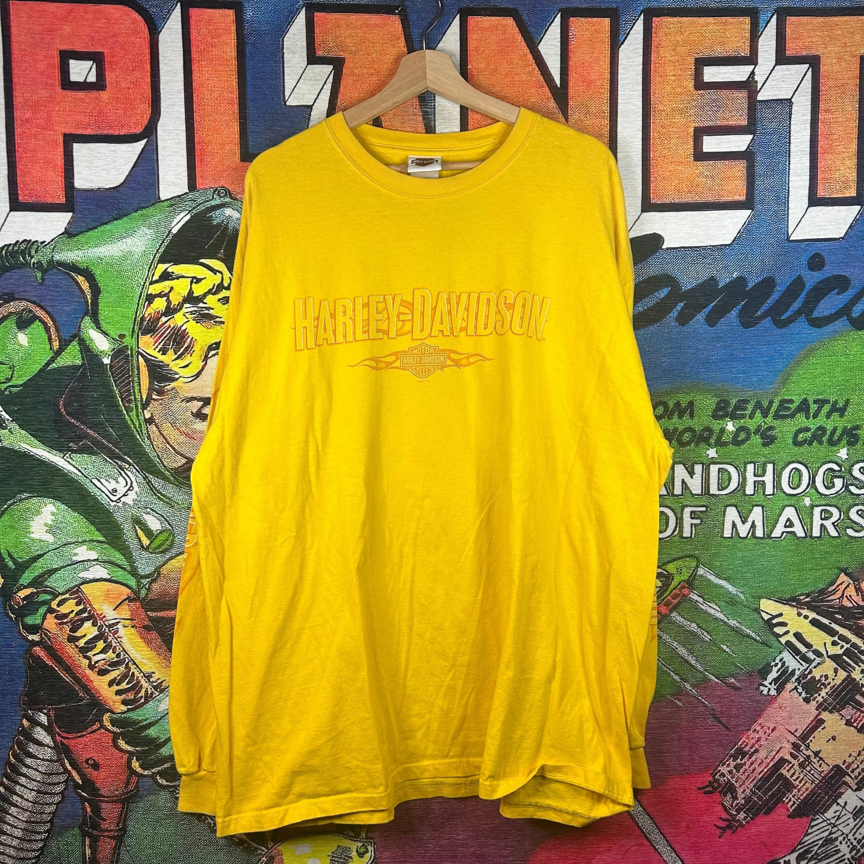 Harley Davidson Y2K Harley Davidson Long Sleeve Tee Size 2XL Size US XXL / EU 58 / 5 - 1 Thumbnail