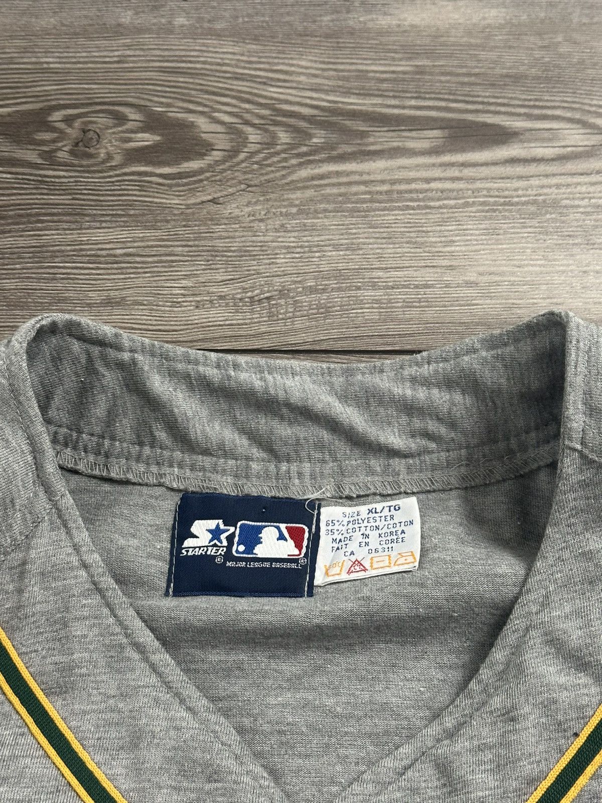 MLB × Starter × Vintage Rare Vintage 90’s Starter Oakland Athletics Jersey Size US XL / EU 56 / 4 - 6 Thumbnail