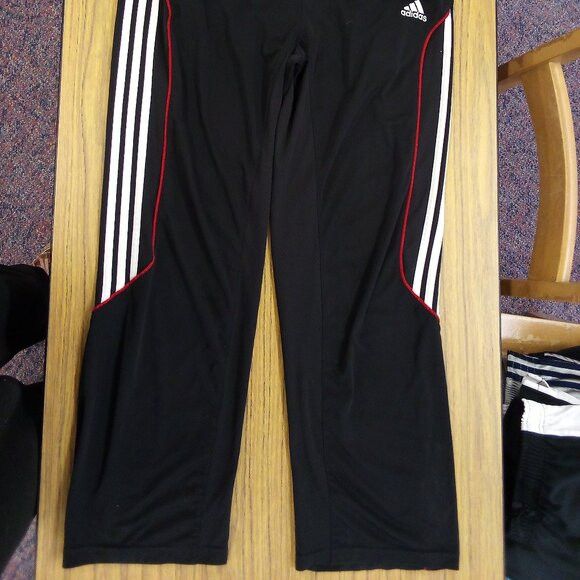 Adidas Adidas 3 Stripe Athletic Sweatpants Joggers Trainers Size US 30 / EU 46 - 3 Thumbnail