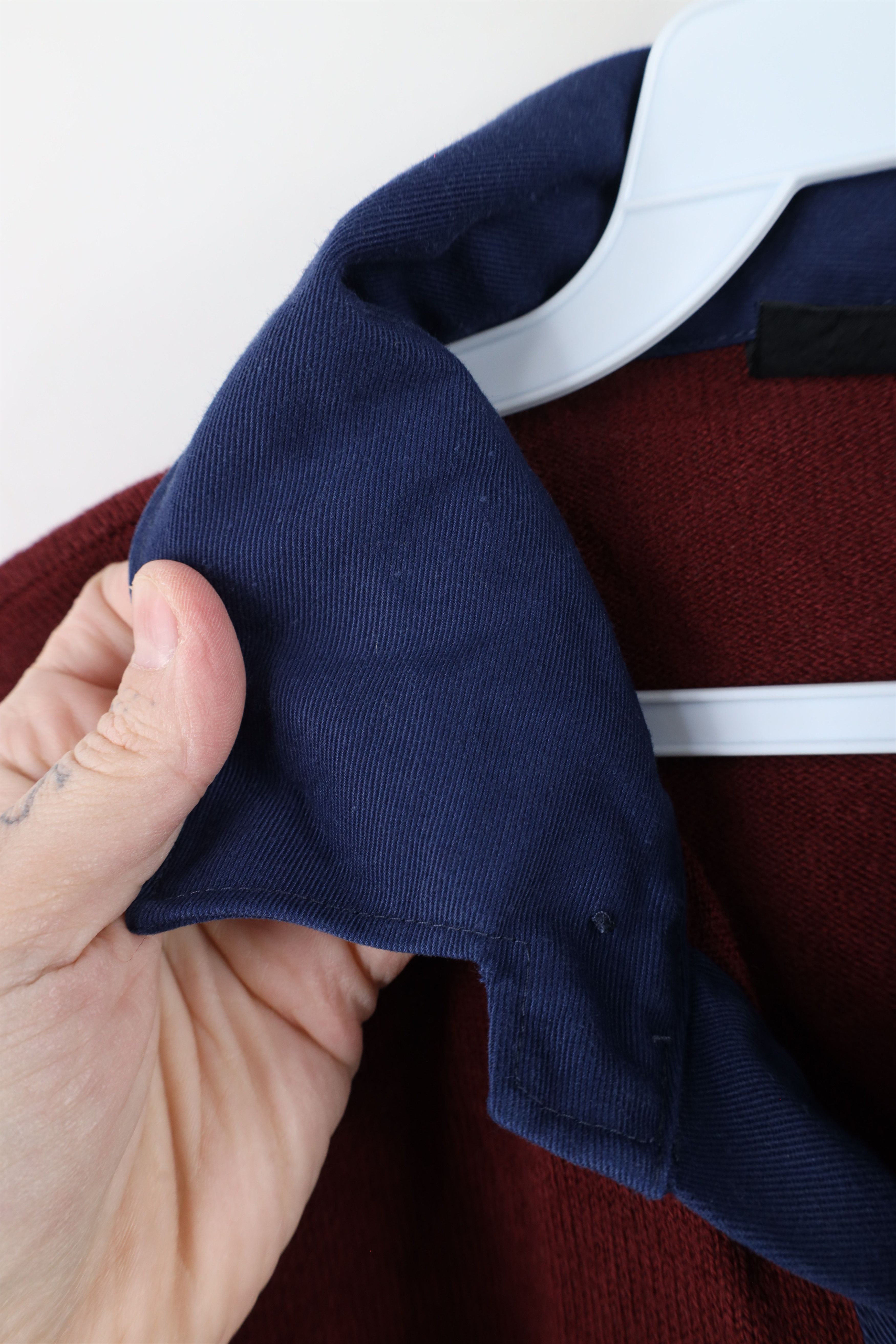 Vintage Vintage 70s Streetwear Knit Collared Long Sleeve Sweater Size US L / EU 52-54 / 3 - 6 Thumbnail
