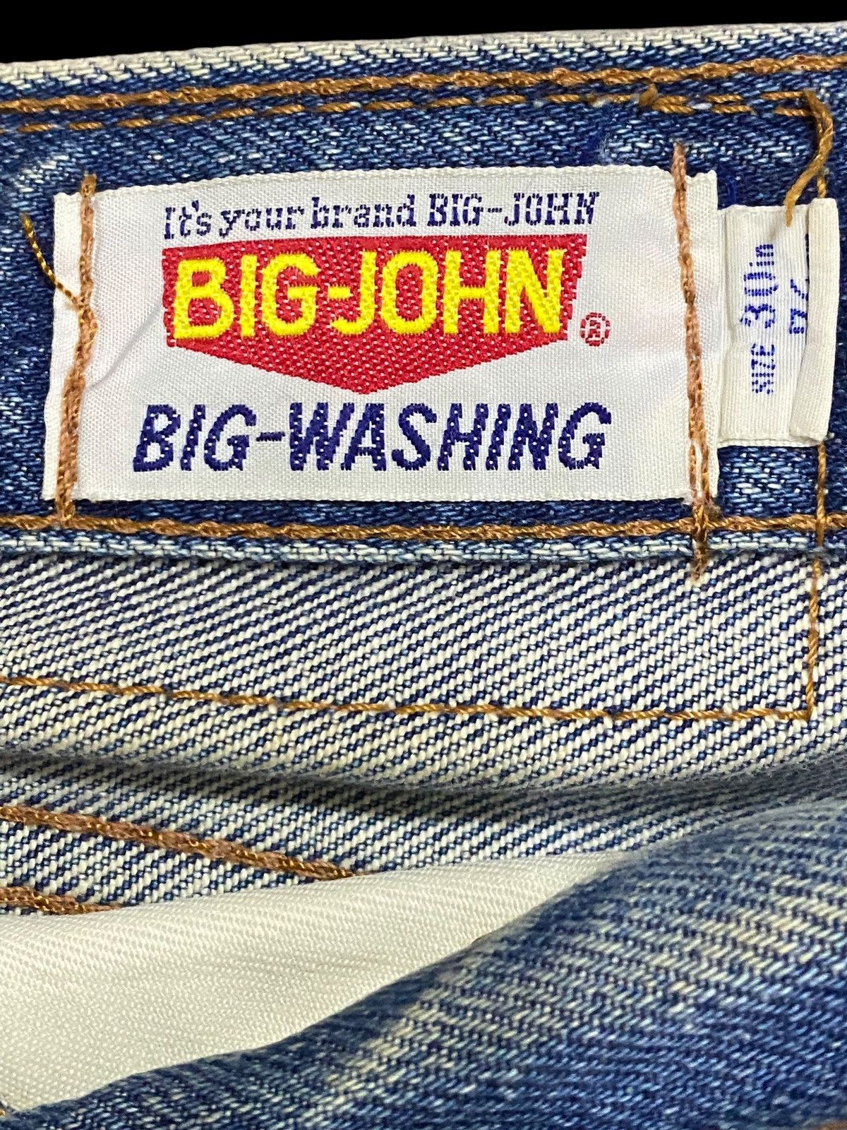 Big John Vintage Big John Mud Wash Distressed Loose Jeans Size US 29 - 16 Thumbnail