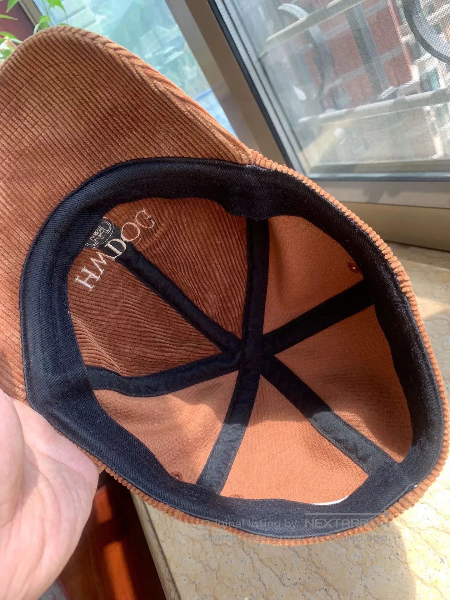 Other brown corduroy baseball cap with embroidery. Size ONE SIZE - 5 Thumbnail
