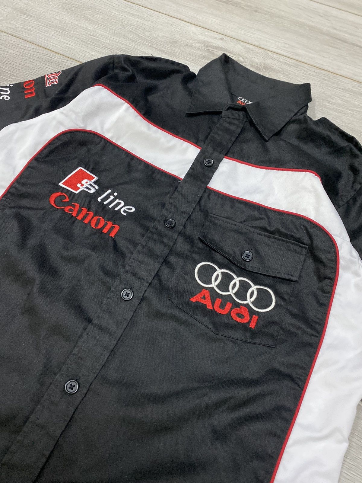 Vintage Audi vintage thick shirt big logo buttons canon Size US S / EU 44-46 / 1 - 4 Thumbnail