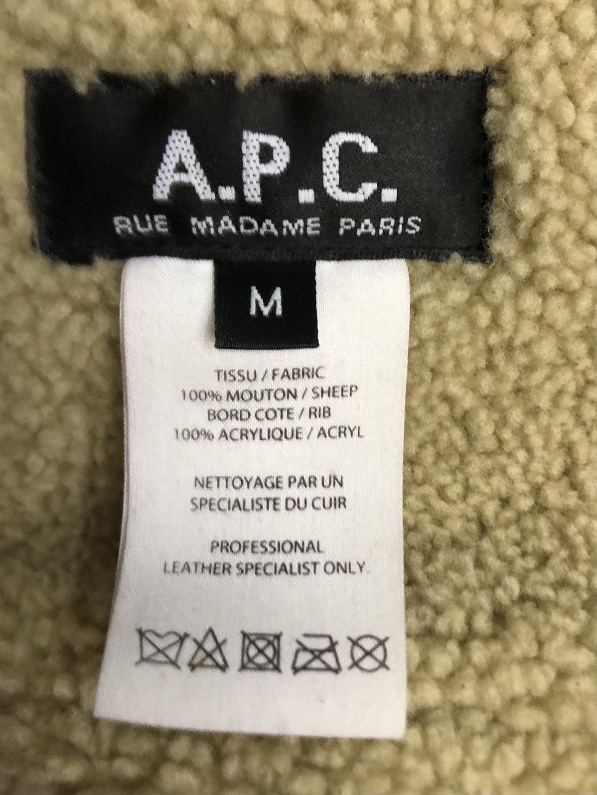 A.P.C. A.P.C Leather Sherling Jacket Size US M / EU 48-50 / 2 - 3 Thumbnail