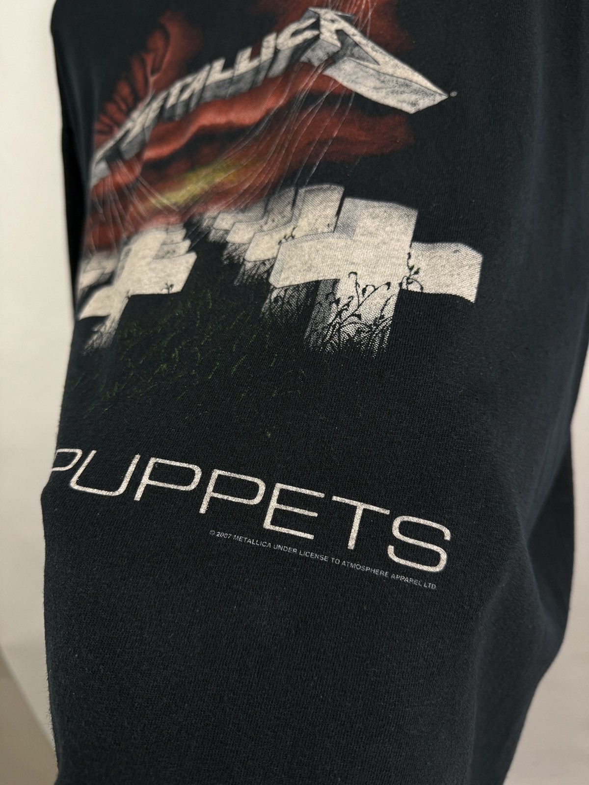 Band Tees × Metallica × Vintage 💀 Vintage Metallica Master Of Puppets Rock Band t-shirt 2007 Size US XL / EU 56 / 4 - 6 Thumbnail
