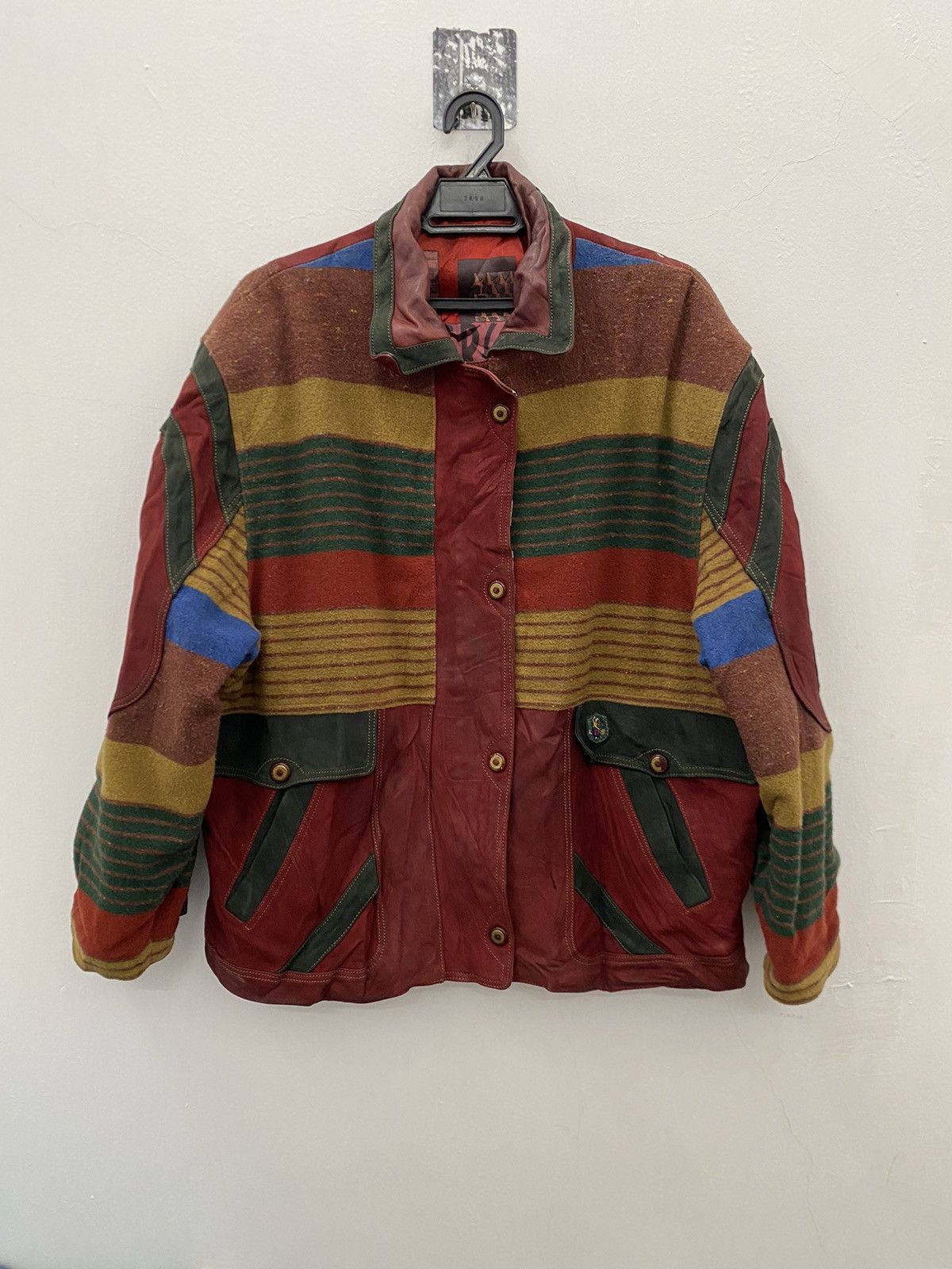RECTO × Vintage KOREA BRAND MIX WOOL LEATHER JACKET Size US M / EU 48-50 / 2 - 1 Thumbnail