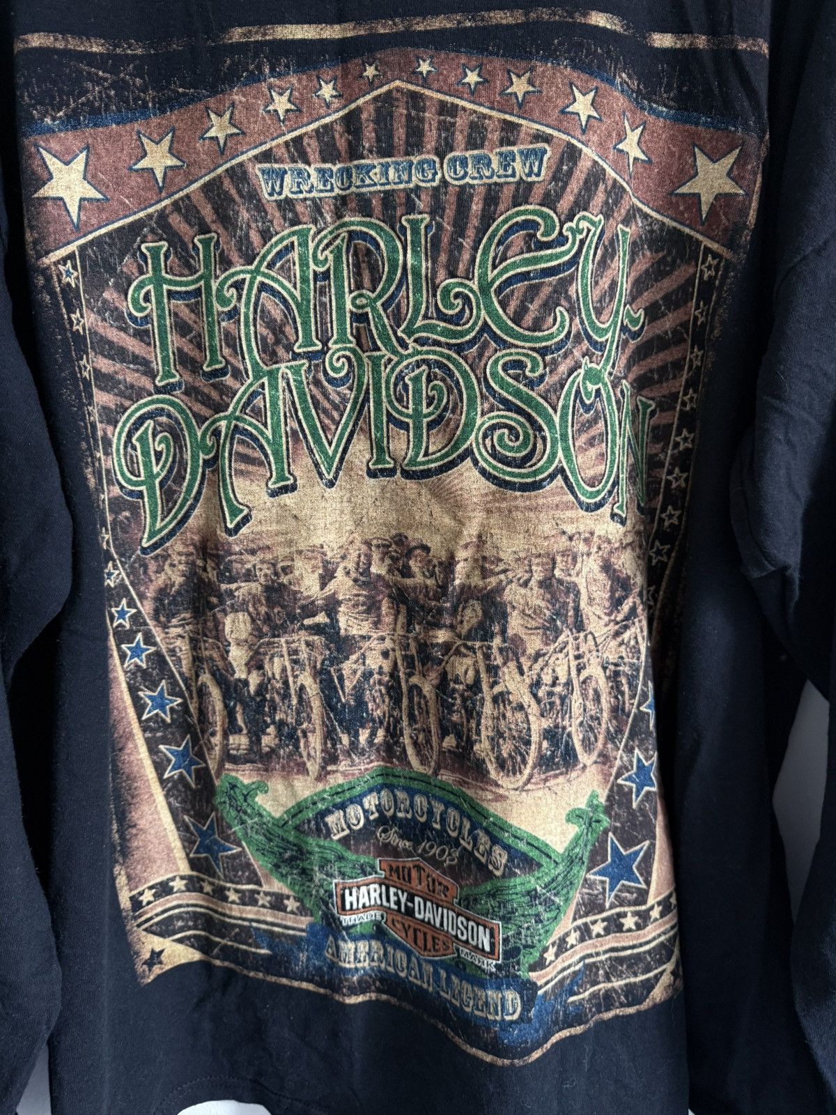 Harley Davidson Harley Davidson Wrecking Crew Vintage long sleeve Size US XXL / EU 58 / 5 - 4 Thumbnail