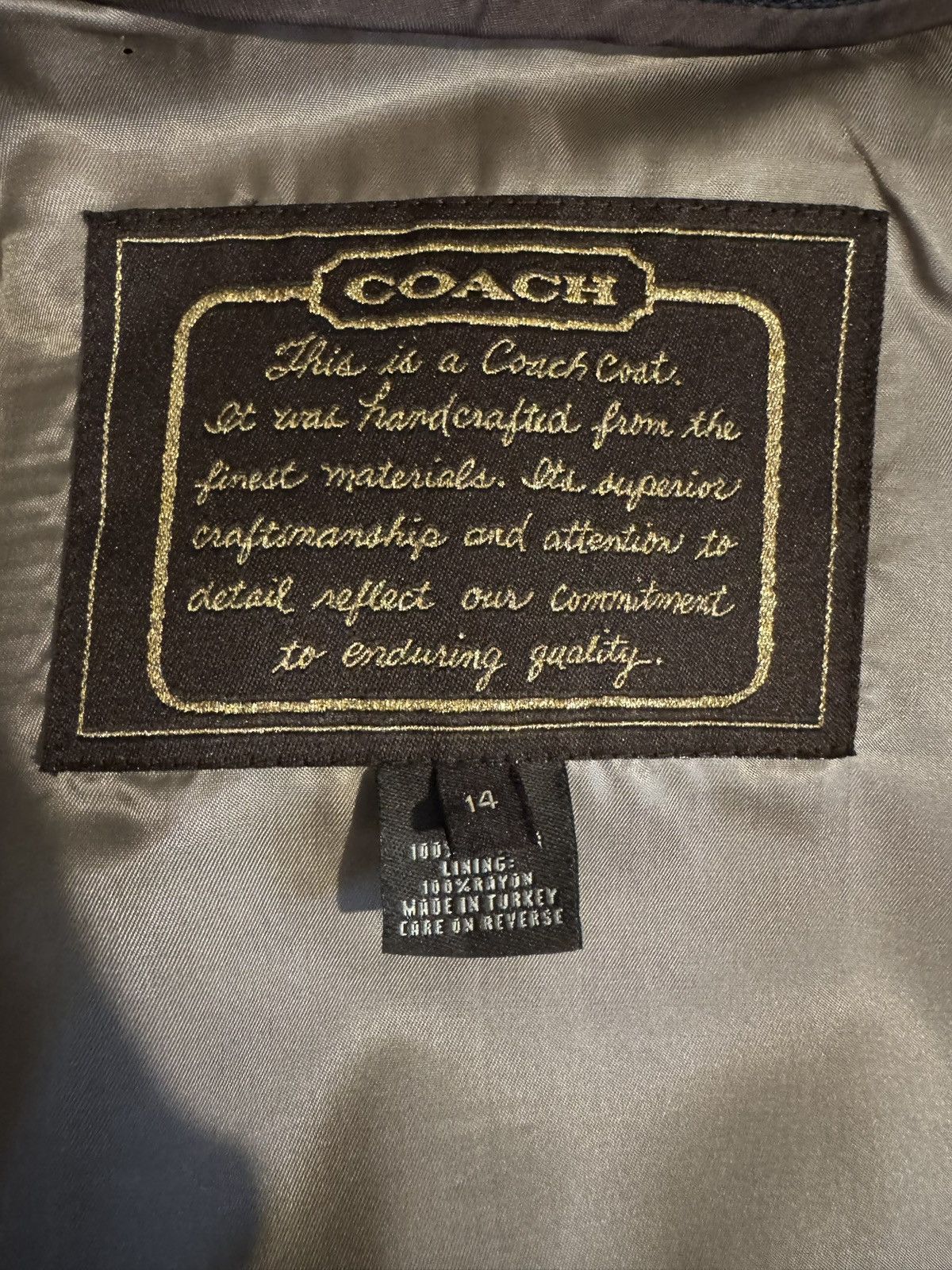 Coach Vintage Coach Leather Moto Jacket Size XL / US 12-14 / IT 48-50 - 3 Thumbnail