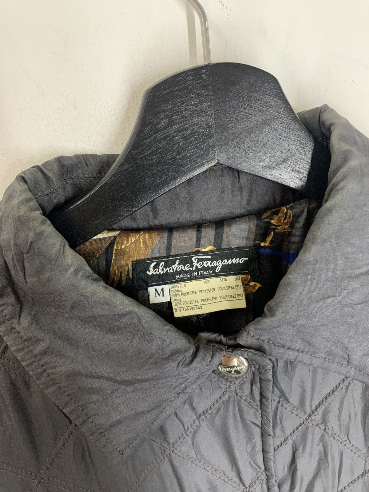 Salvatore Ferragamo Vintage Salvatore Ferragamo Quilted Jacket Size US M / EU 48-50 / 2 - 15 Thumbnail