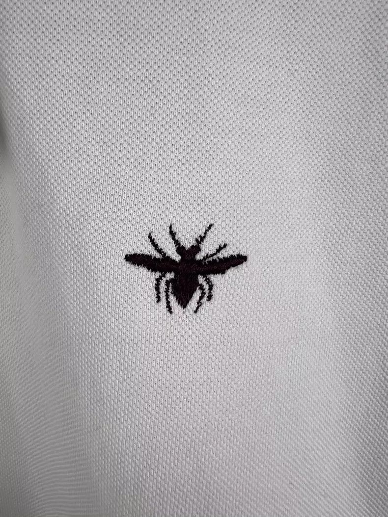 Dior DIOR Embroidered Bee Short Sleeve Polo-2505 Size US XXL / EU 58 / 5 - 3 Thumbnail