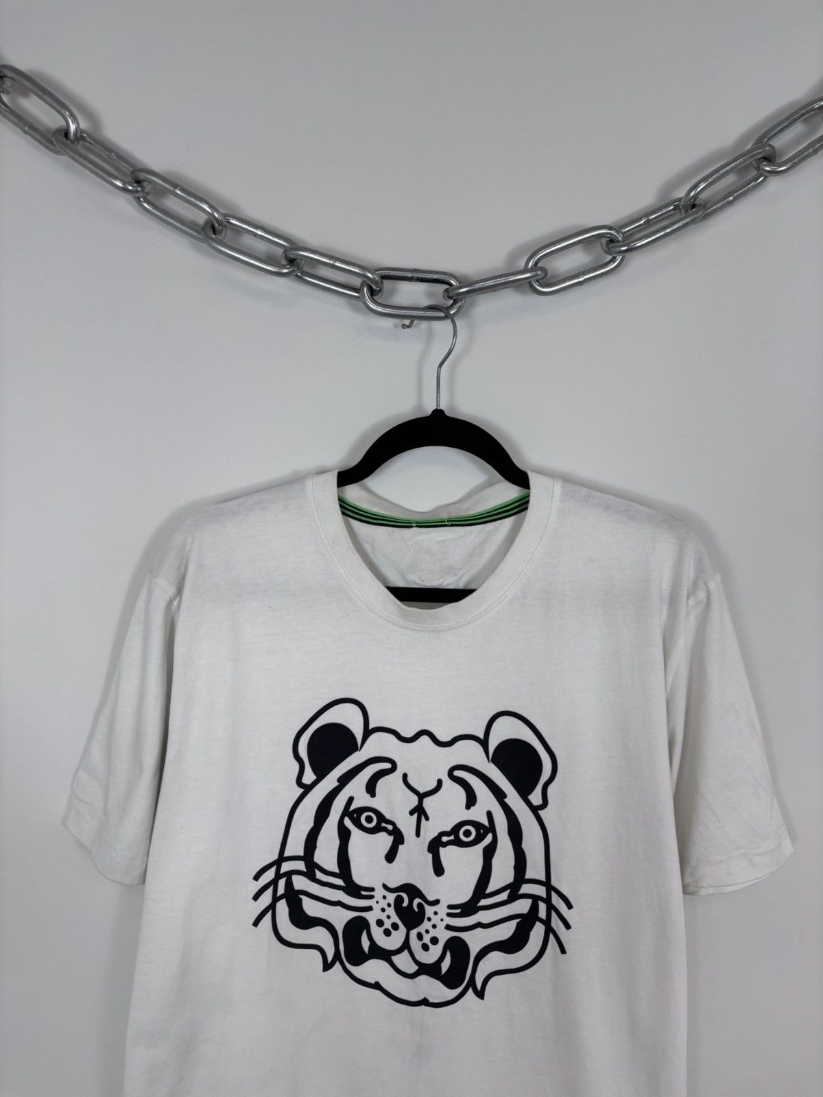 Kenzo Kenzo Paris Men’s Big Tiger Print Logo White T-Shirt Tee Size US L / EU 52-54 / 3 - 2 Thumbnail