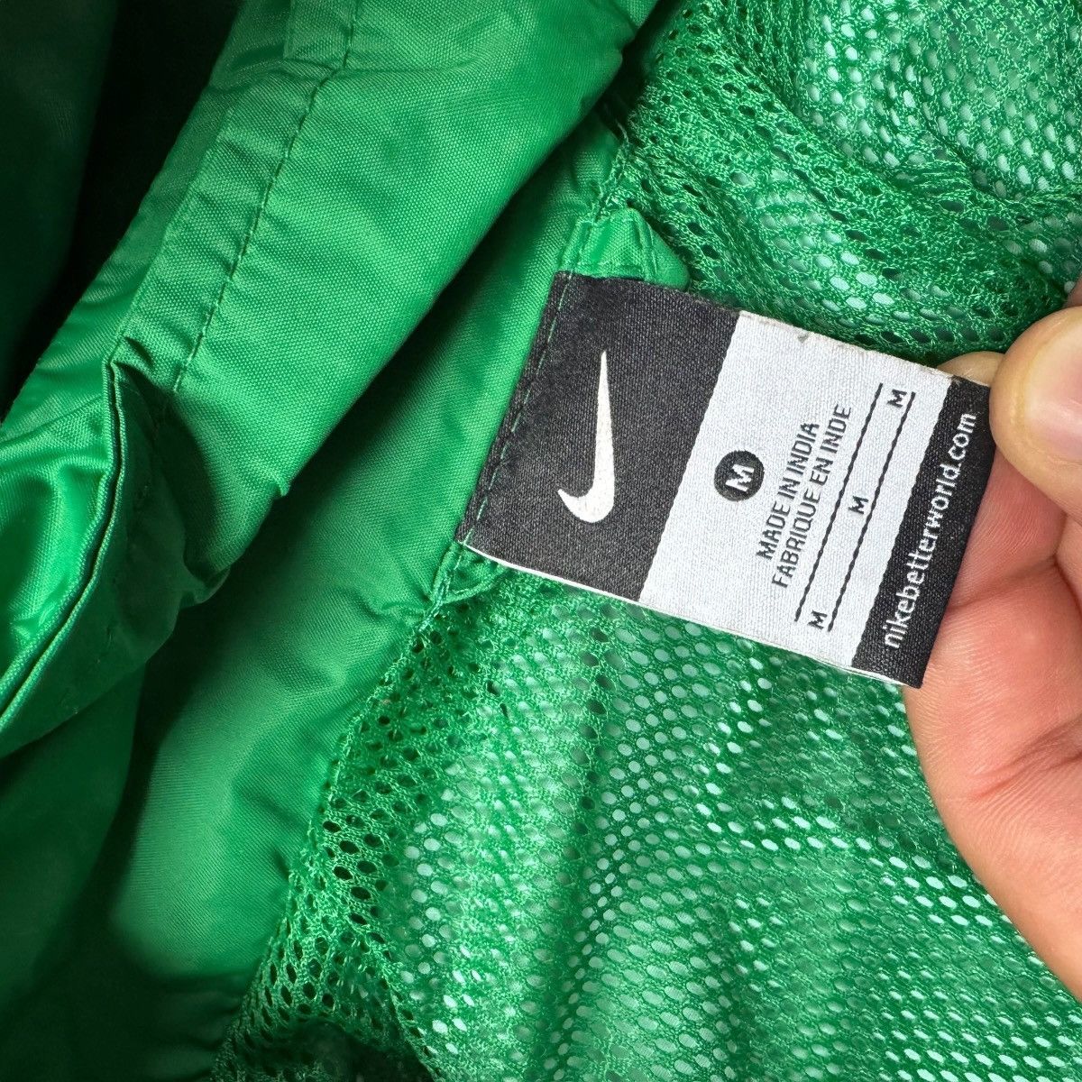 Nike Nike Vintage Track Nylon Sportwear Green Jacket Y2K Hooded Size US M / EU 48-50 / 2 - 10 Thumbnail