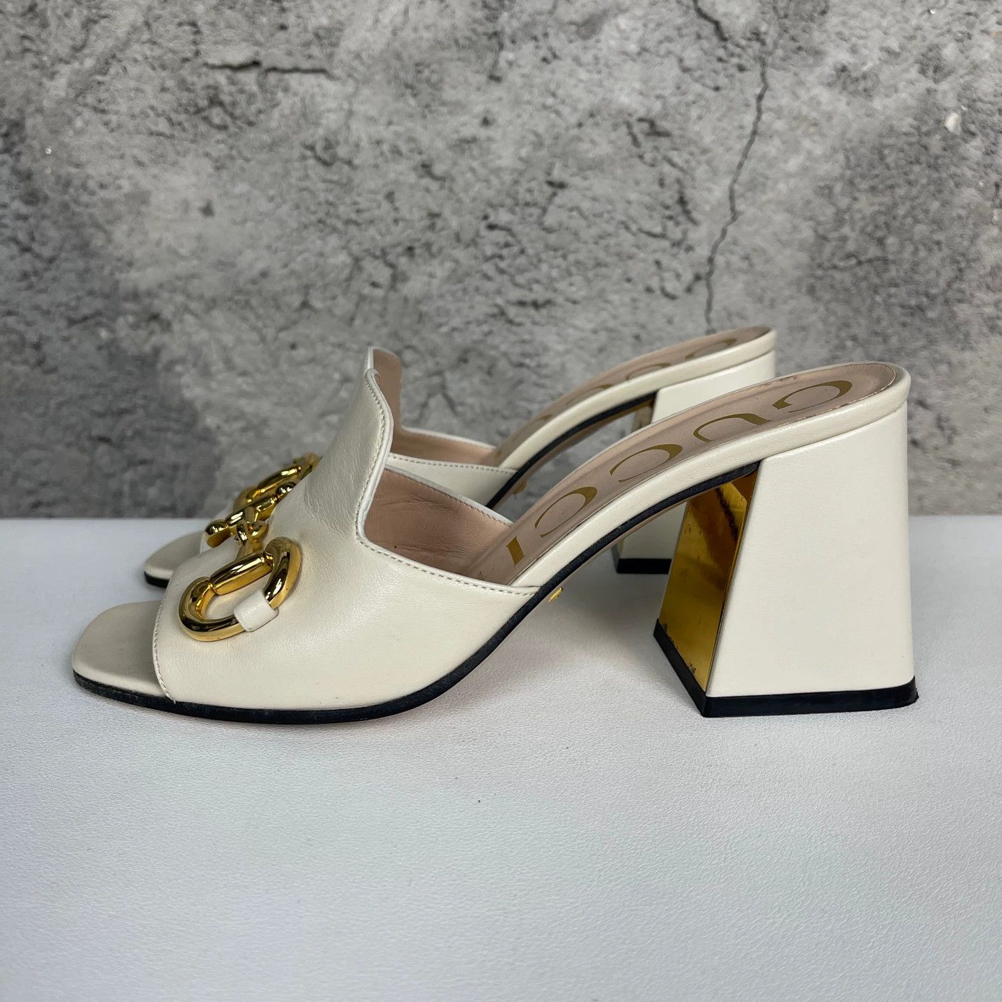 Gucci Gucci Women's Saddle Heeled Sandal 37 99New Size US 6.5 / IT 36.5 - 3 Thumbnail