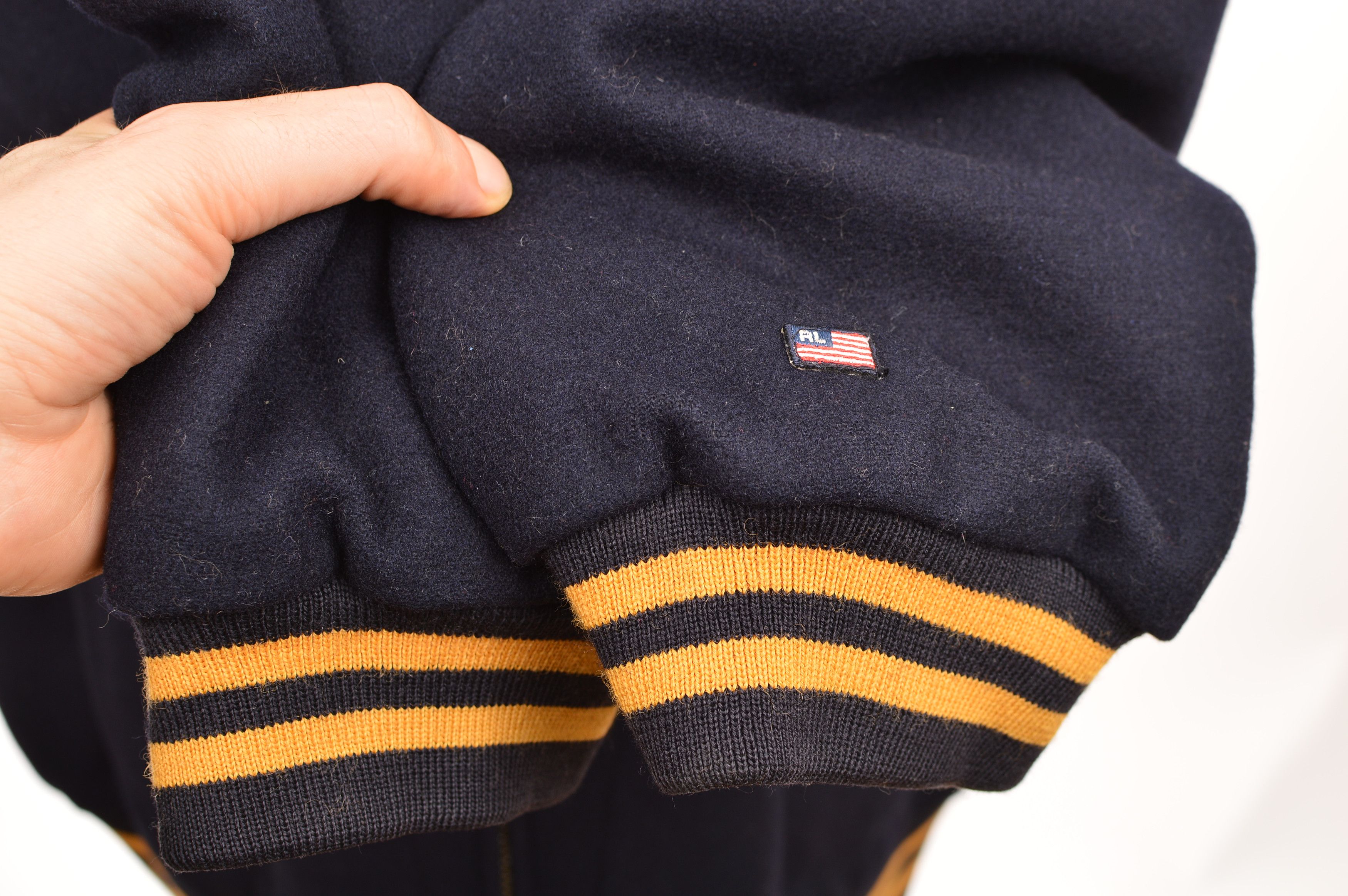 Polo Ralph Lauren Polo Jeans Co Vintage USA Wool Blend Varsity Jacket Size US XXL / EU 58 / 5 - 4 Thumbnail