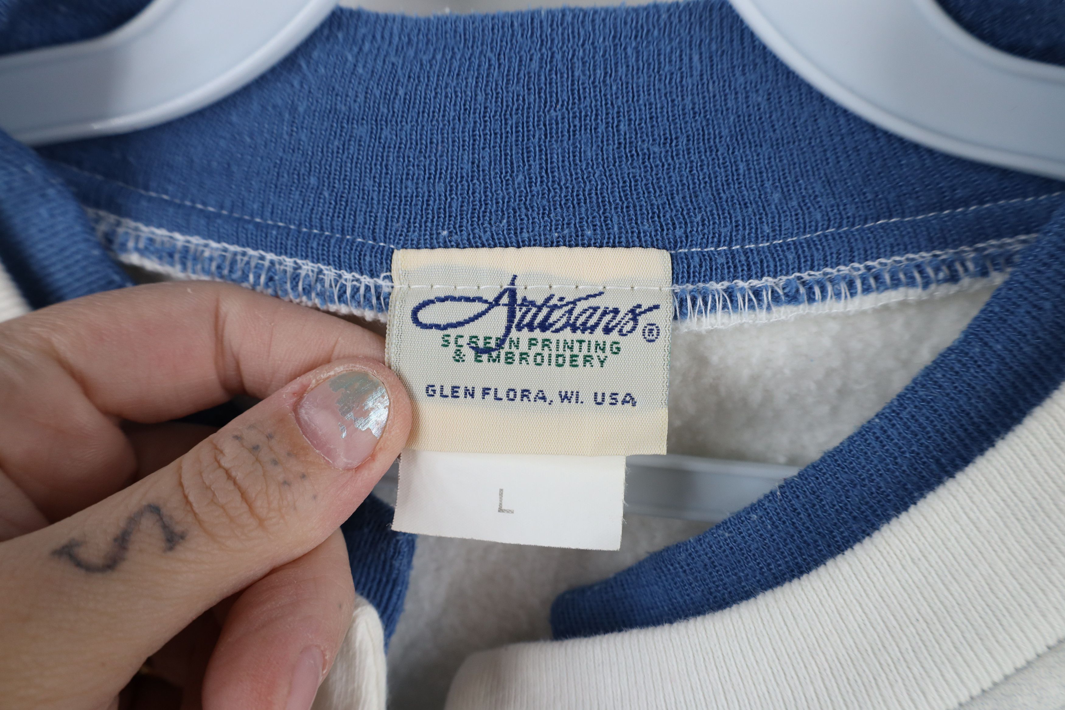 Vintage Vintage 90s Streetwear All Over Print Cardigan Sweatshirt Size L / US 10 / IT 46 - 10 Thumbnail