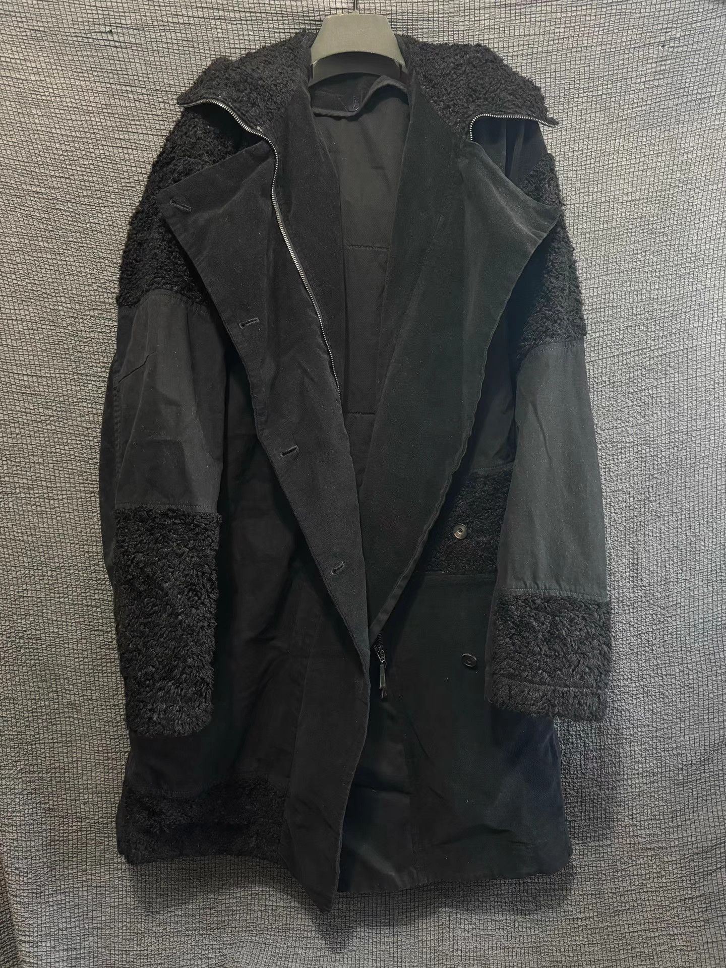 Masnada Masnada Italian dark avant-garde patchwork coat. Size US XXS / EU 40 - 1 Thumbnail