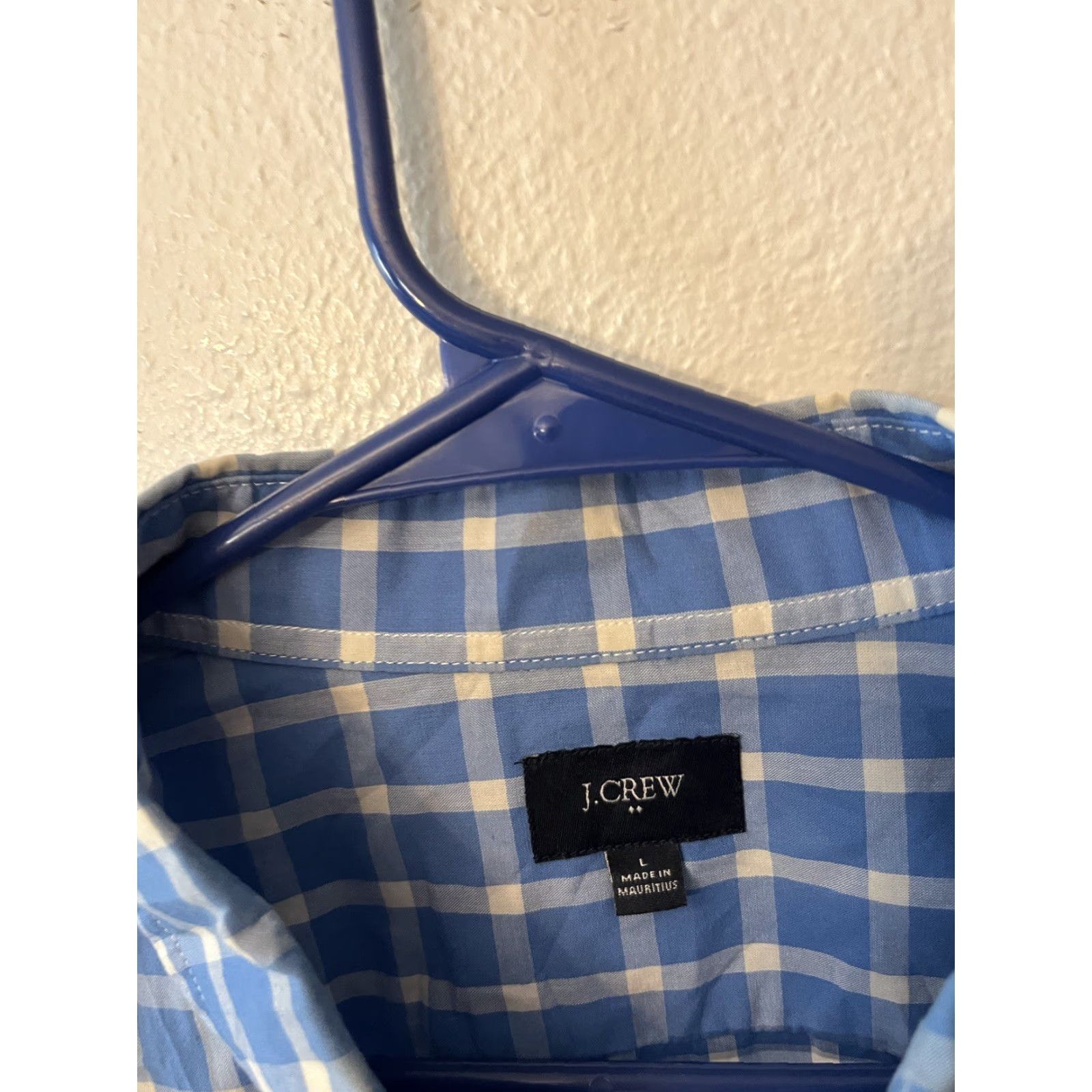 J.Crew J. Crew Mens Size Large Long Sleeve Button Down Shirt Blue Plaid Size US L / EU 52-54 / 3 - 3 Thumbnail