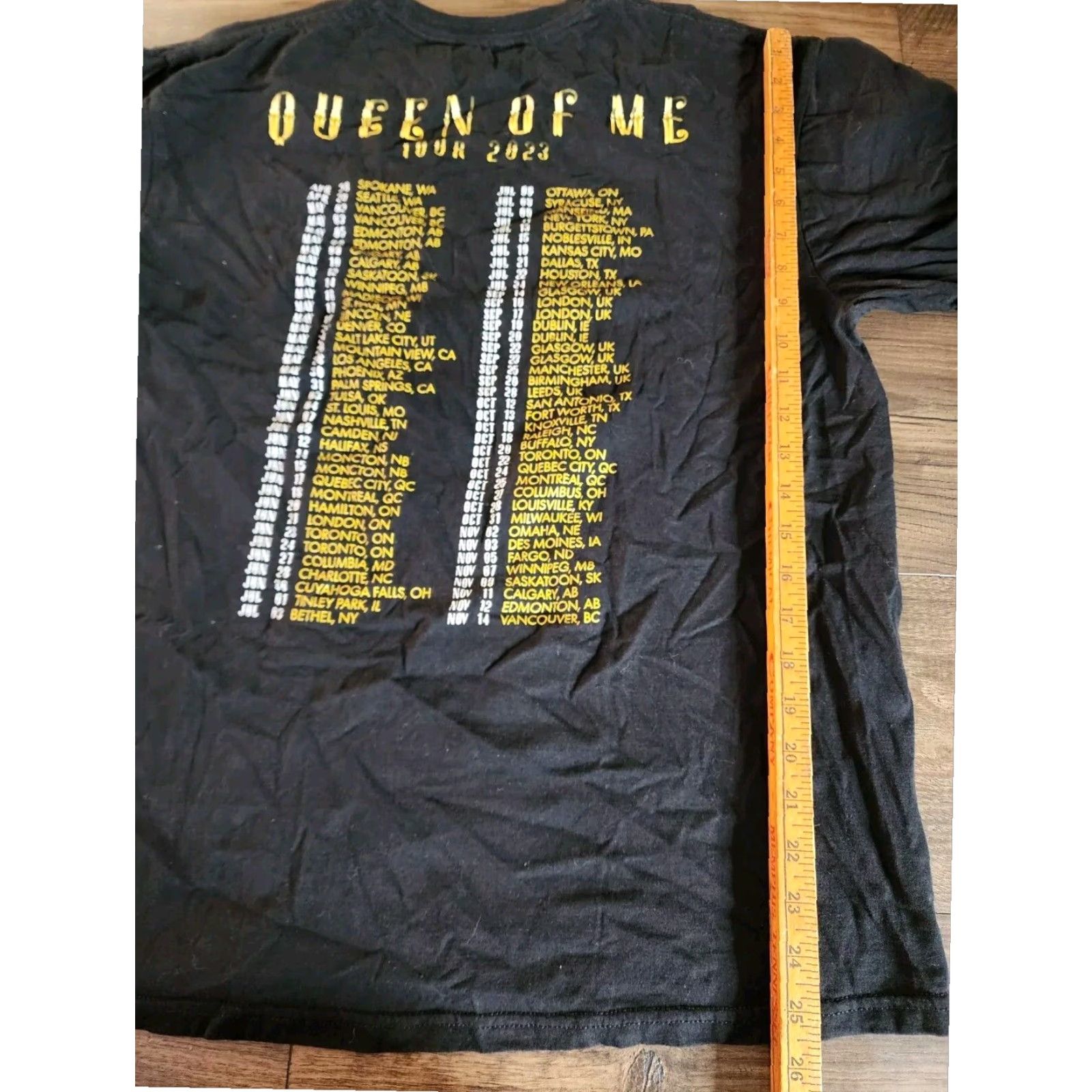 Doublet Shania Twain Concert T Shirt Queen Of Me Tour 2023 Double Sided Black Mens L Size US L / EU 52-54 / 3 - 2 Thumbnail