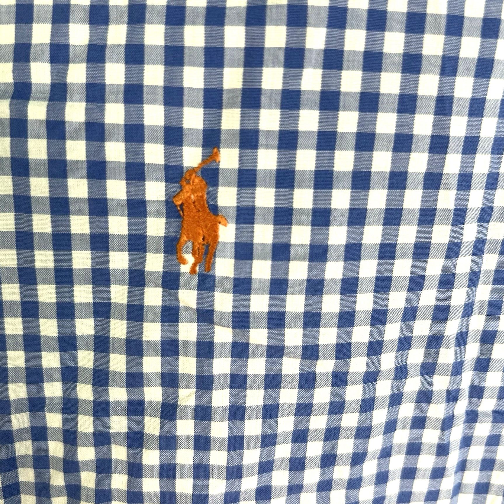 Ralph Lauren Ralph Lauren Golf Shirt Mens XL Blue Gingham Check Button-Down Tilden Size US XL / EU 56 / 4 - 3 Thumbnail