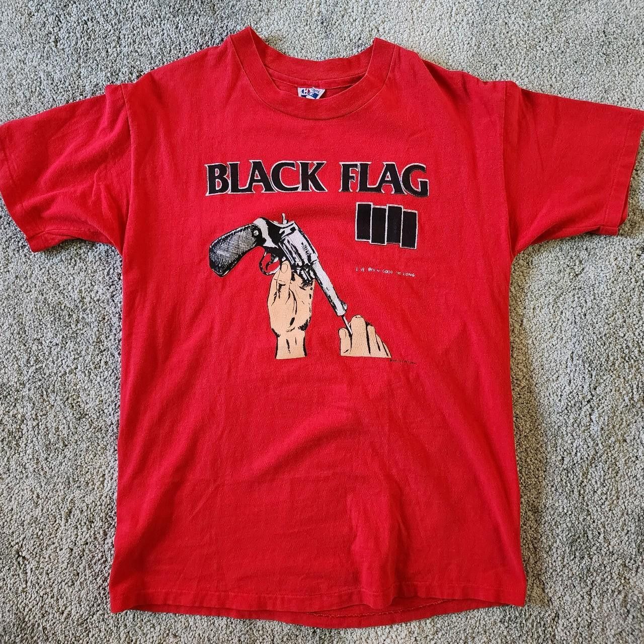 ヴィンテージ 80s Black Flag Tシャツ sst ブラックフラッグ ヴィンテージ 80s Black Flag Tシャツ sst ブラックフラッグ