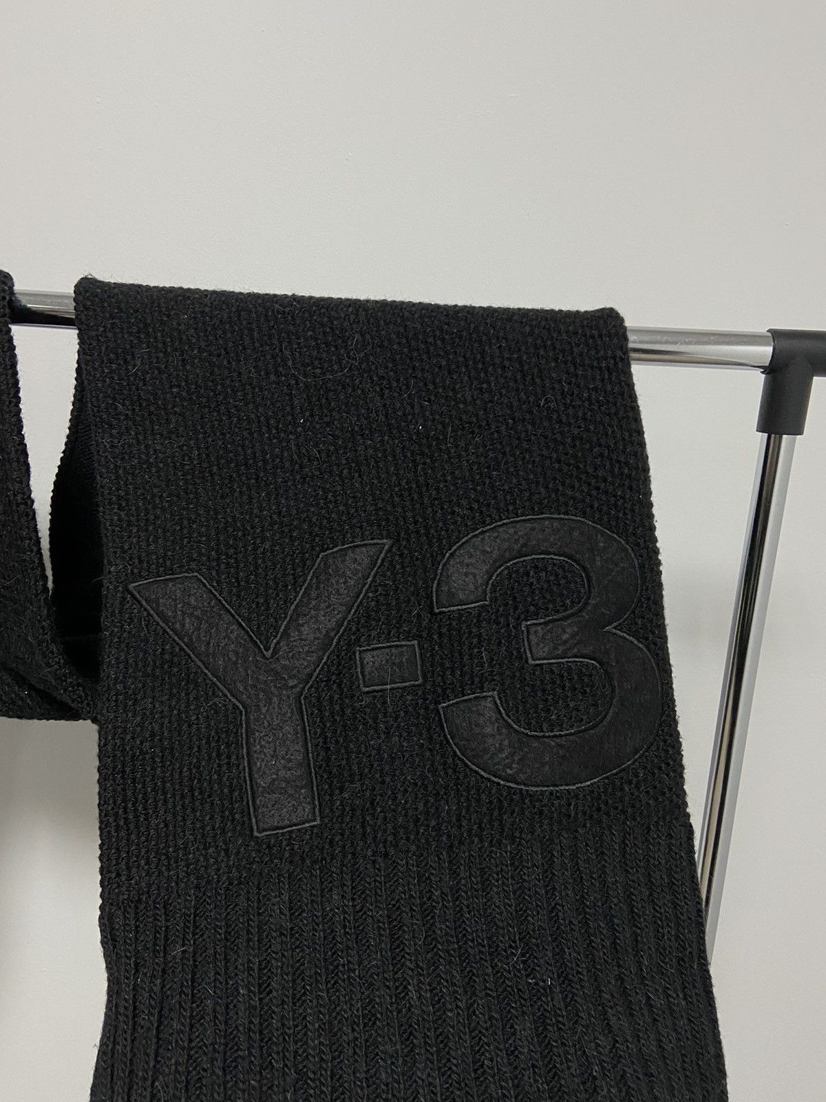 Vintage × Y-3 × Yohji Yamamoto Y-3 Yohji Yamamoto vintage big logo scarf wool Japanese Size ONE SIZE - 2 Thumbnail