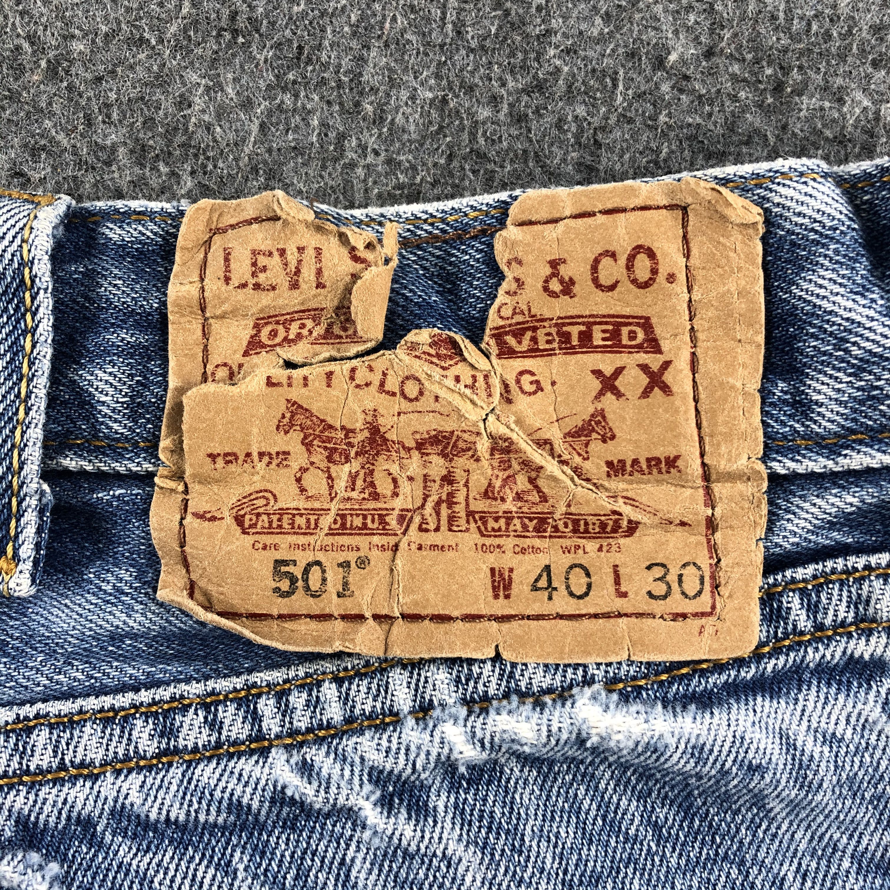 Levi's Vintage Blue Wash Levis 501 Jeans-J2594 Size US 39 - 5 Thumbnail