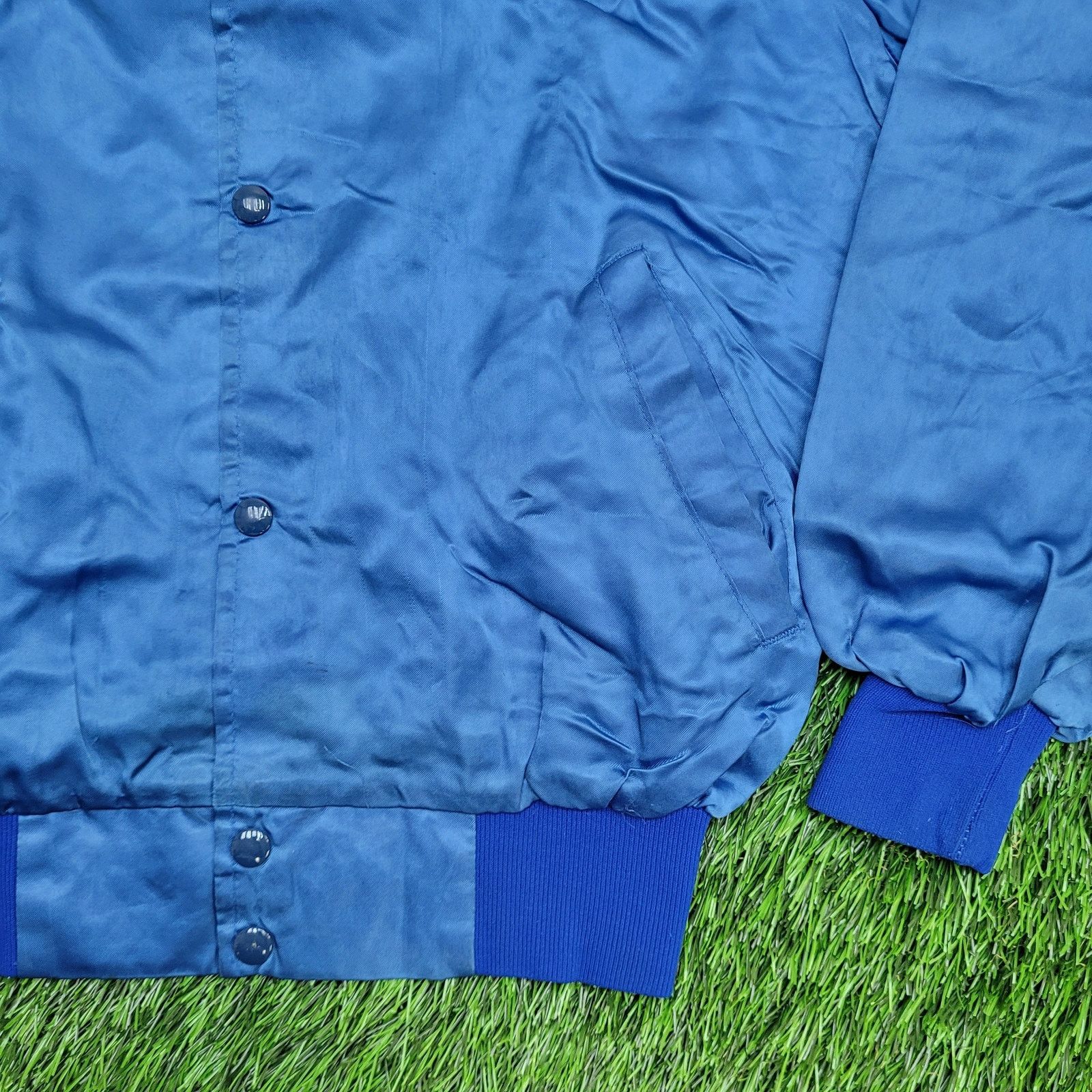 Vintage Vintage 90s Sussex-Wantage Jacket M 23x24 Blue Softball Boxy Size US M / EU 48-50 / 2 - 9 Thumbnail