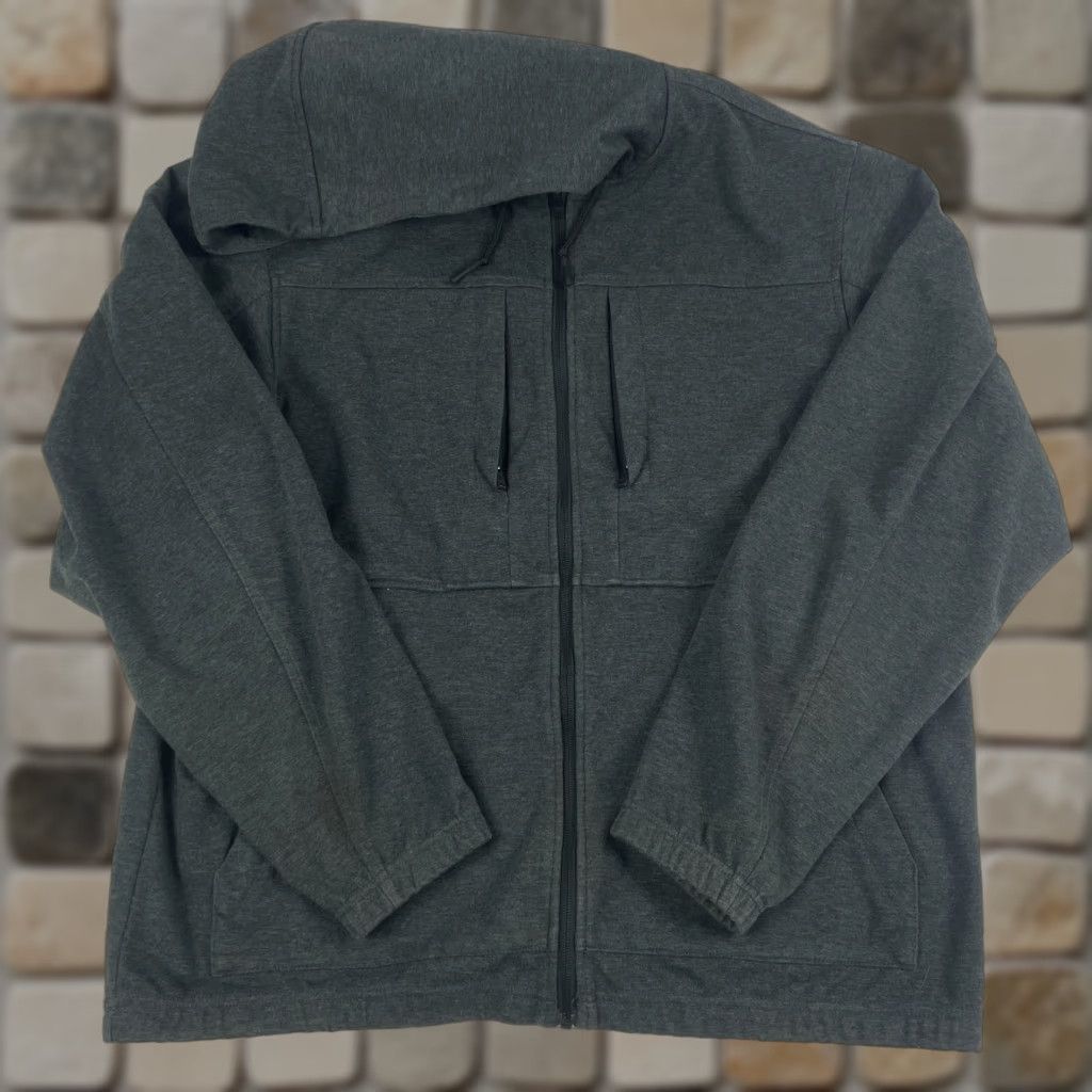 Vintage Duluth Jacket Mens Large Gray Hooded Full Zip Long Sleeve Hiking Ski Outdoors Shirt Size US L / EU 52-54 / 3 - 1 Thumbnail