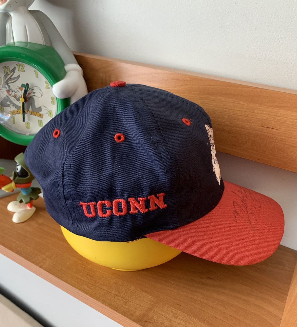 Logo 7 90s Vintage Logo 7 NCAA UConn Huskies Signed Snapback Hat Size ONE SIZE - 3 Thumbnail