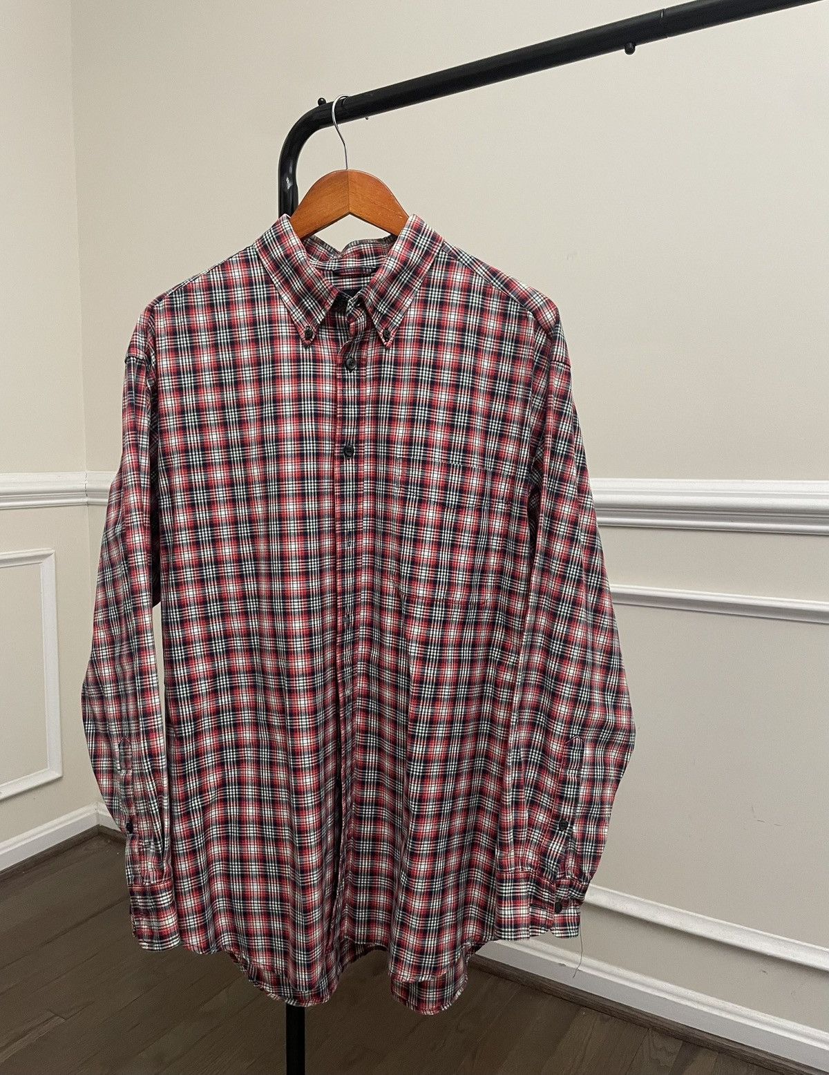 Polo Ralph Lauren Vintage 90s Gap Plaid Button Up Casual Shirt ALD Size US L / EU 52-54 / 3 - 2 Thumbnail