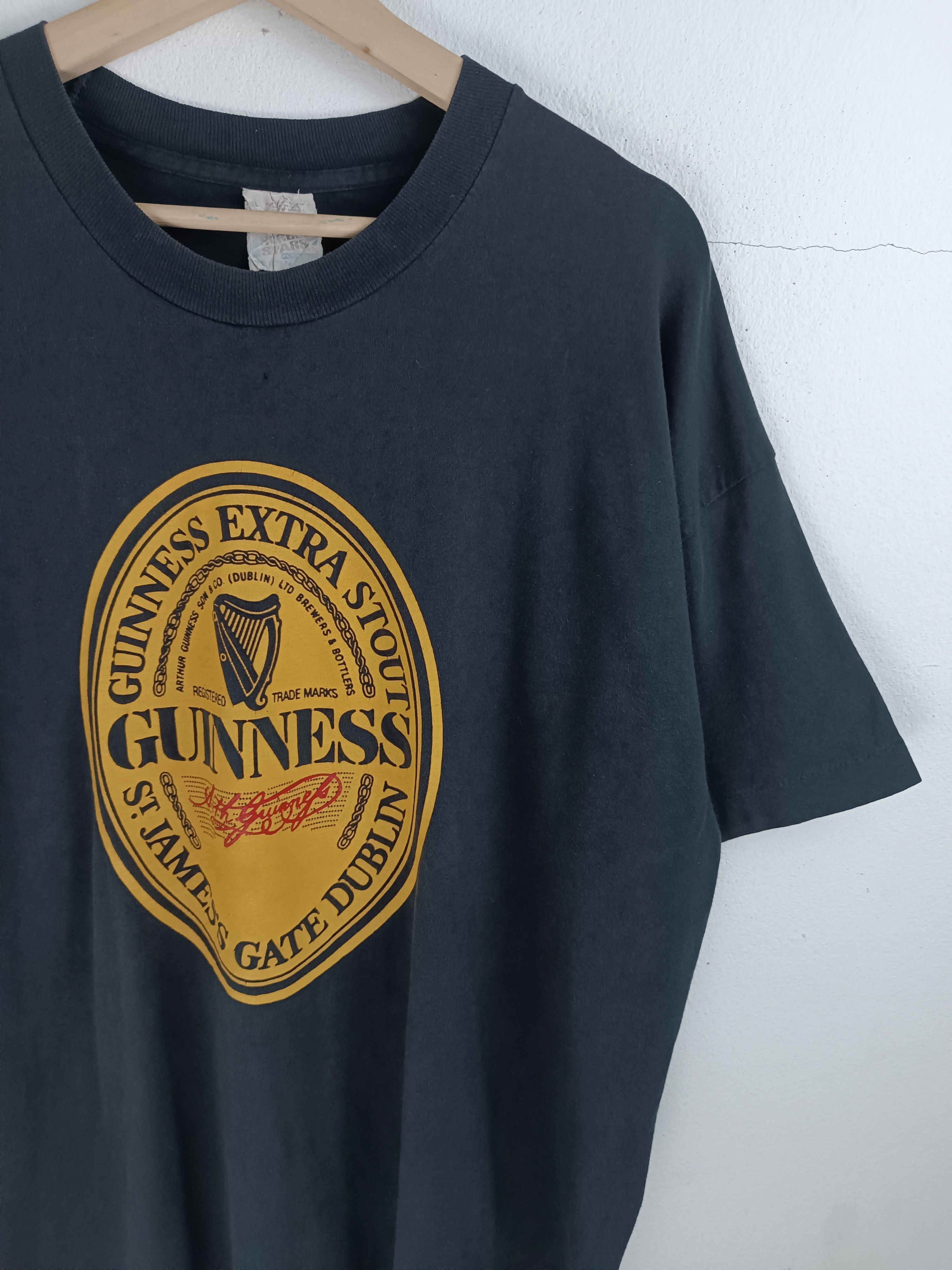 Other VINTAGE 80'S FADED GUINNESS STOUT VERY RARE TEE heineken Size US XL / EU 56 / 4 - 8 Thumbnail