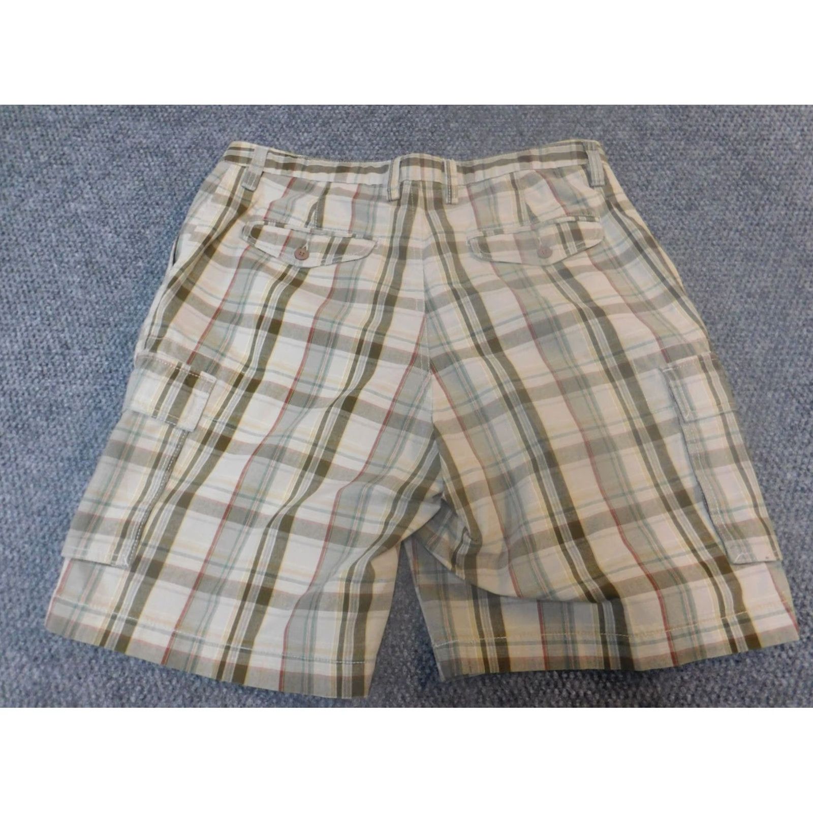 Dockers DOCKERS Cargo Shorts 36 Beige Plaid Flat Front Relaxed Mens Regular Size 36 Casual Beige Cotton Knit Logo utility breathable 90s? Size US 42 / EU 58 - 7 Thumbnail