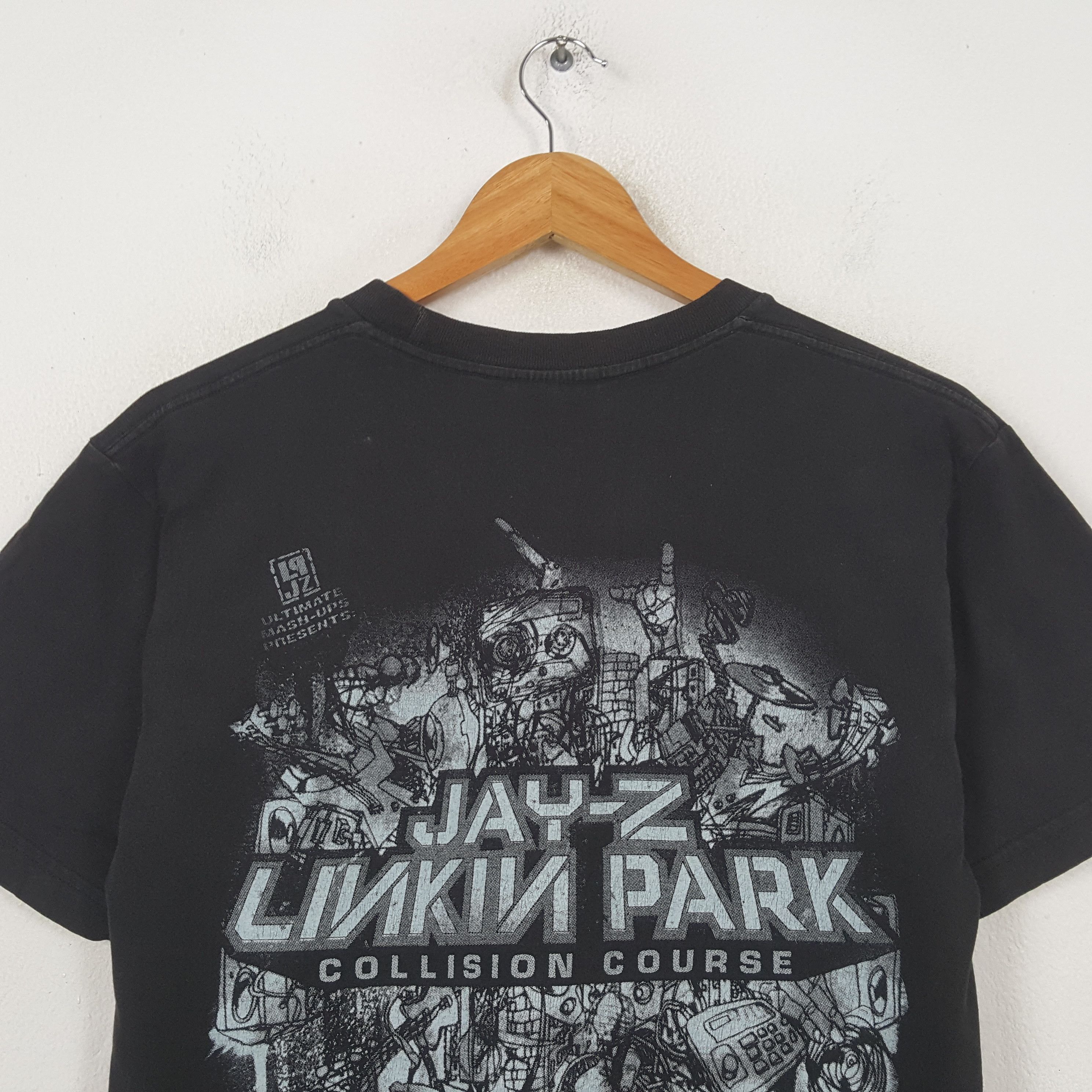 Band Tees Vintage Jay Z x Linkin Park American Rock Band T-shirt RR26 Size US M / EU 48-50 / 2 - 4 Thumbnail