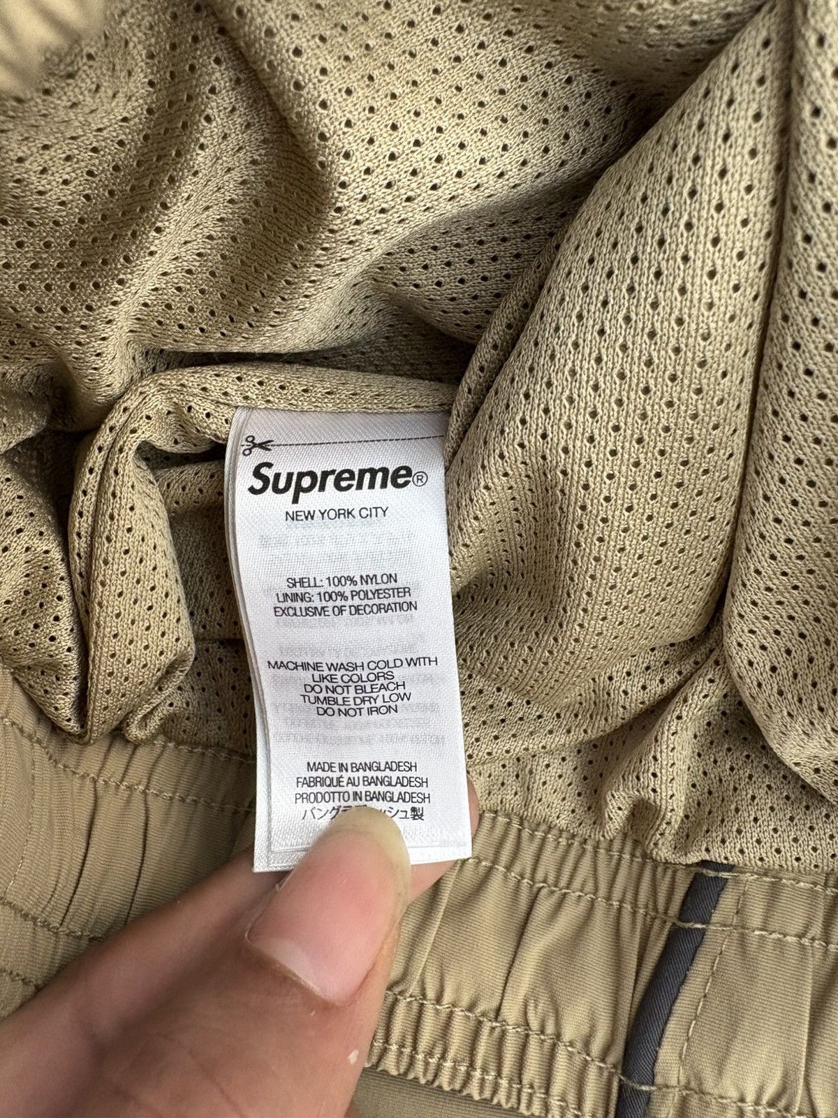 Supreme Supreme Contrast Piping Track Jacket & pants 'Tan' Size US M / EU 48-50 / 2 - 10 Thumbnail