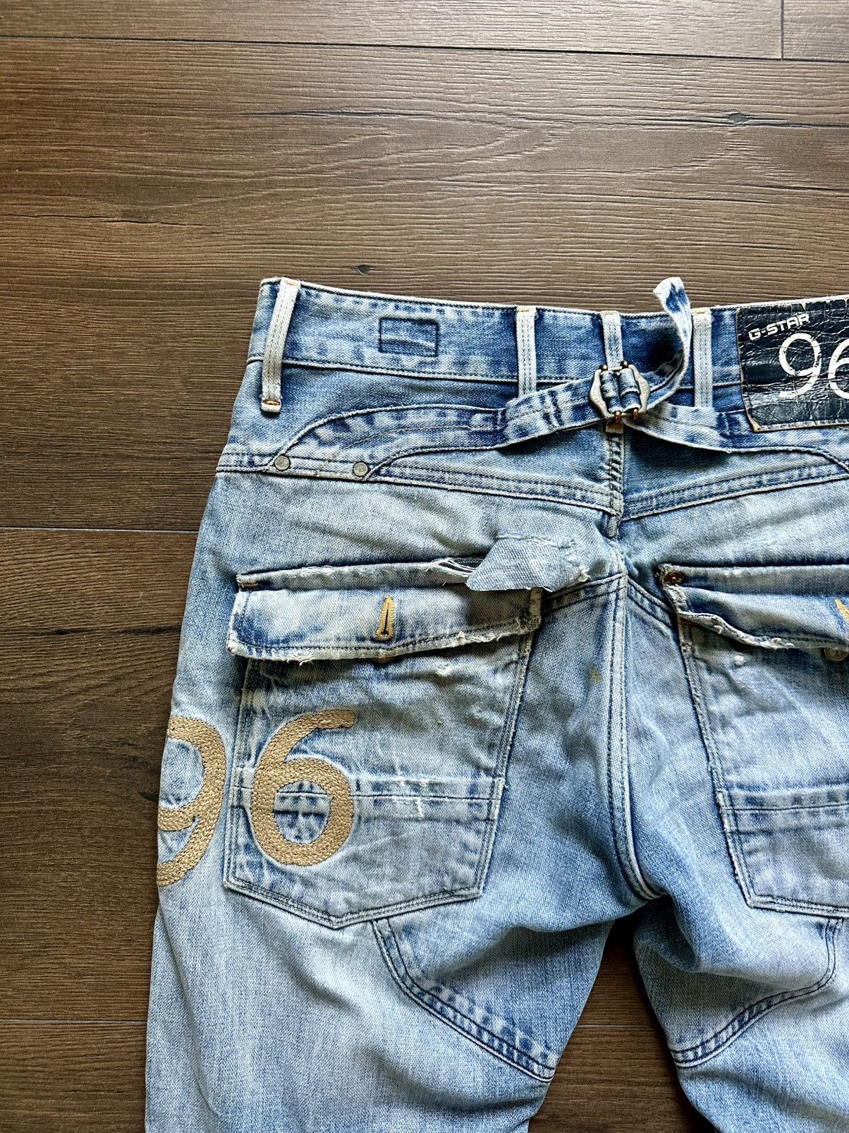 G-Star Vintage Gstar Raw Y2K Distressed Pants 96 Size US 34 / EU 50 - 15 Thumbnail