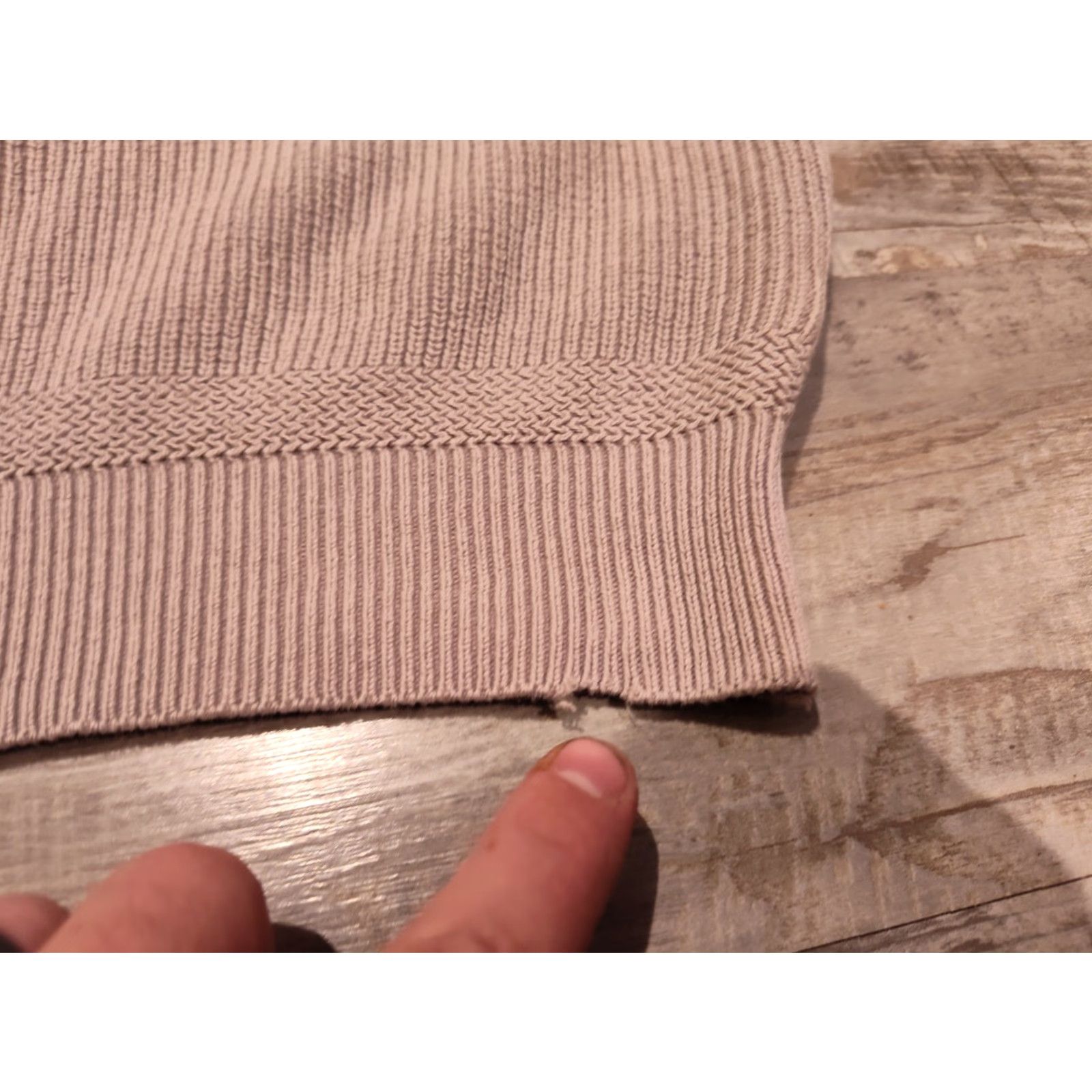 Lands' End VINTAGE Lands' End Henley Sweater Mens Medium Beige 80s Outdoor USA Made Size US M / EU 48-50 / 2 - 2 Thumbnail