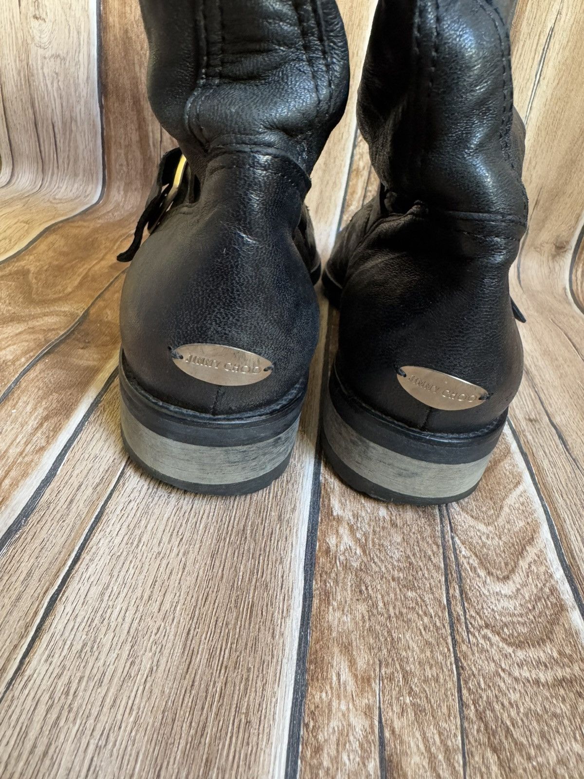 Jimmy Choo × Vintage Engineer fur boots Size US 9.5 / IT 39.5 - 10 Thumbnail
