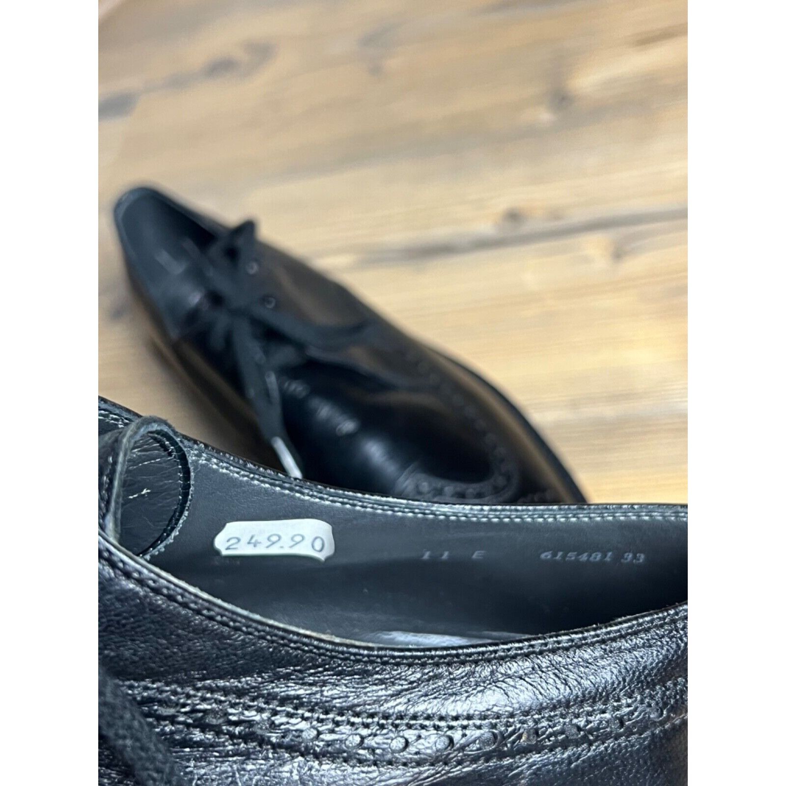 Bally MINT! Bally Anker Black Men`s Leather Derby Brogues Shoes Si Size US 11 / EU 44 - 14 Thumbnail