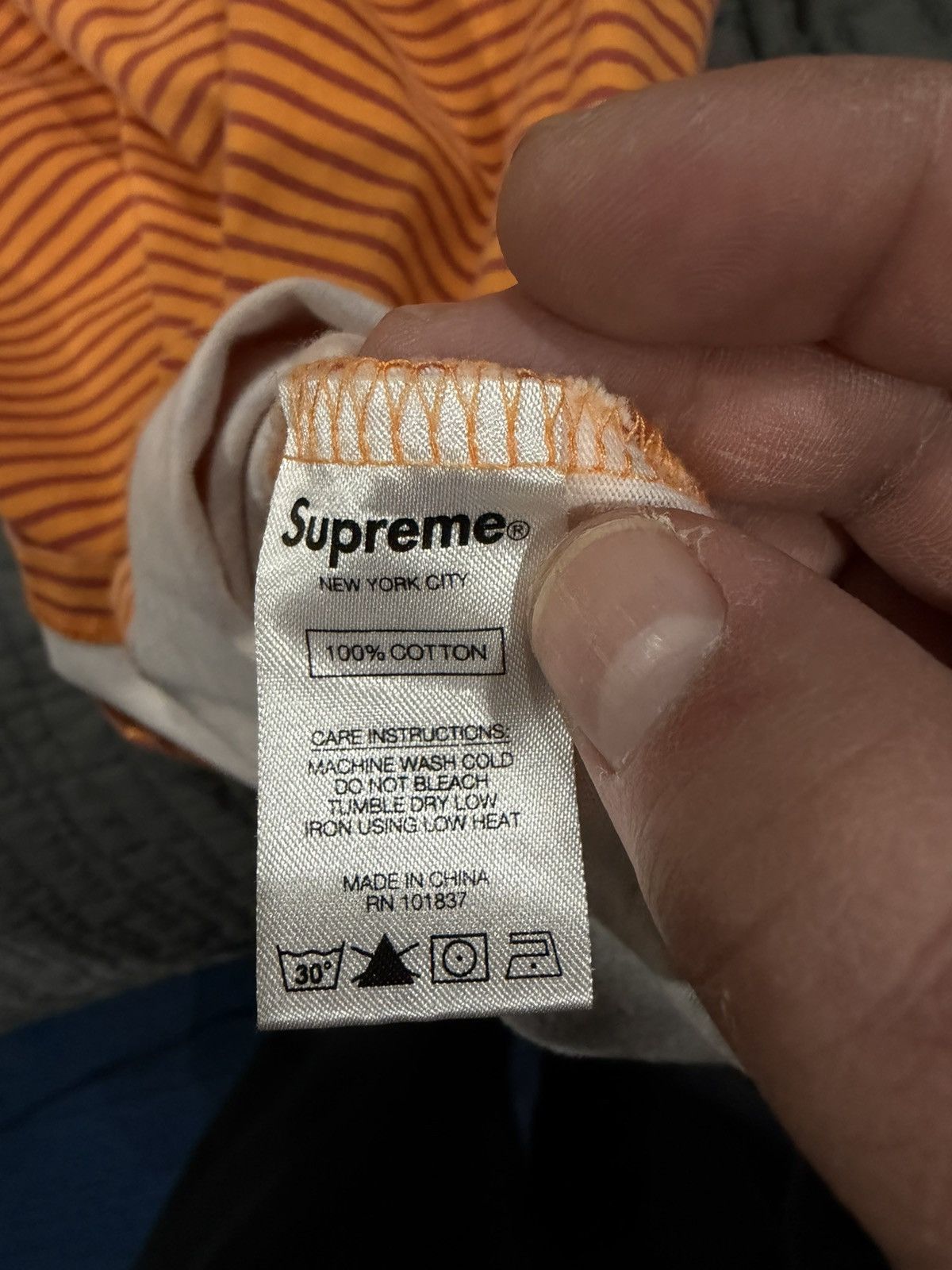Supreme Supreme Micro Stripe L/S Top Size US M / EU 48-50 / 2 - 4 Thumbnail