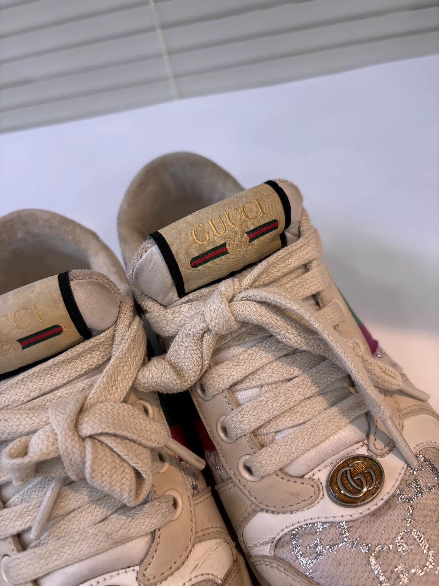 Gucci Gucci White 9/10 Women's 36 Sneakers Size US 5.5 / IT 35.5 - 3 Thumbnail