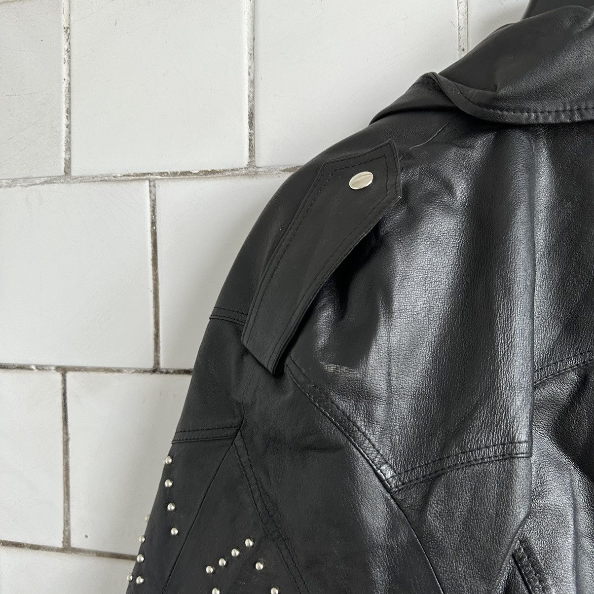 Japanese Brand × Vintage Vintage Japanese Style Moto Leather Jacket Style USA Y2K 90s Size S / US 4 / IT 40 - 9 Thumbnail
