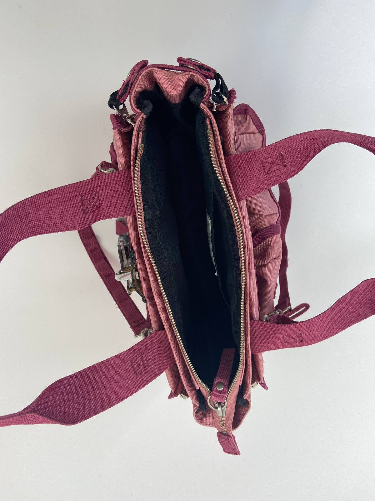 George Gina & Lucy Okinawa Punk Pink Nylon Shoulder Bag Y2K Utility RareHandbag Size ONE SIZE - 9 Thumbnail