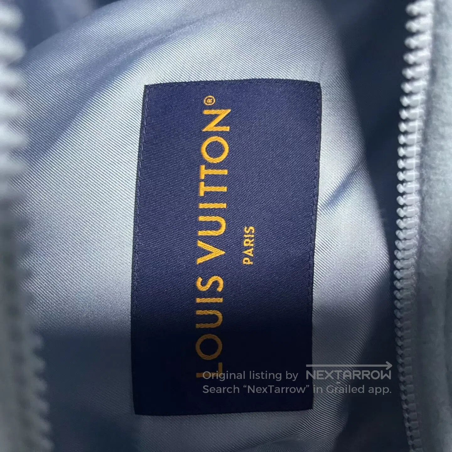 Louis Vuitton Louis Vuitton Blue letter logo, striped embroidery, long-s Size US L / EU 52-54 / 3 - 2 Thumbnail